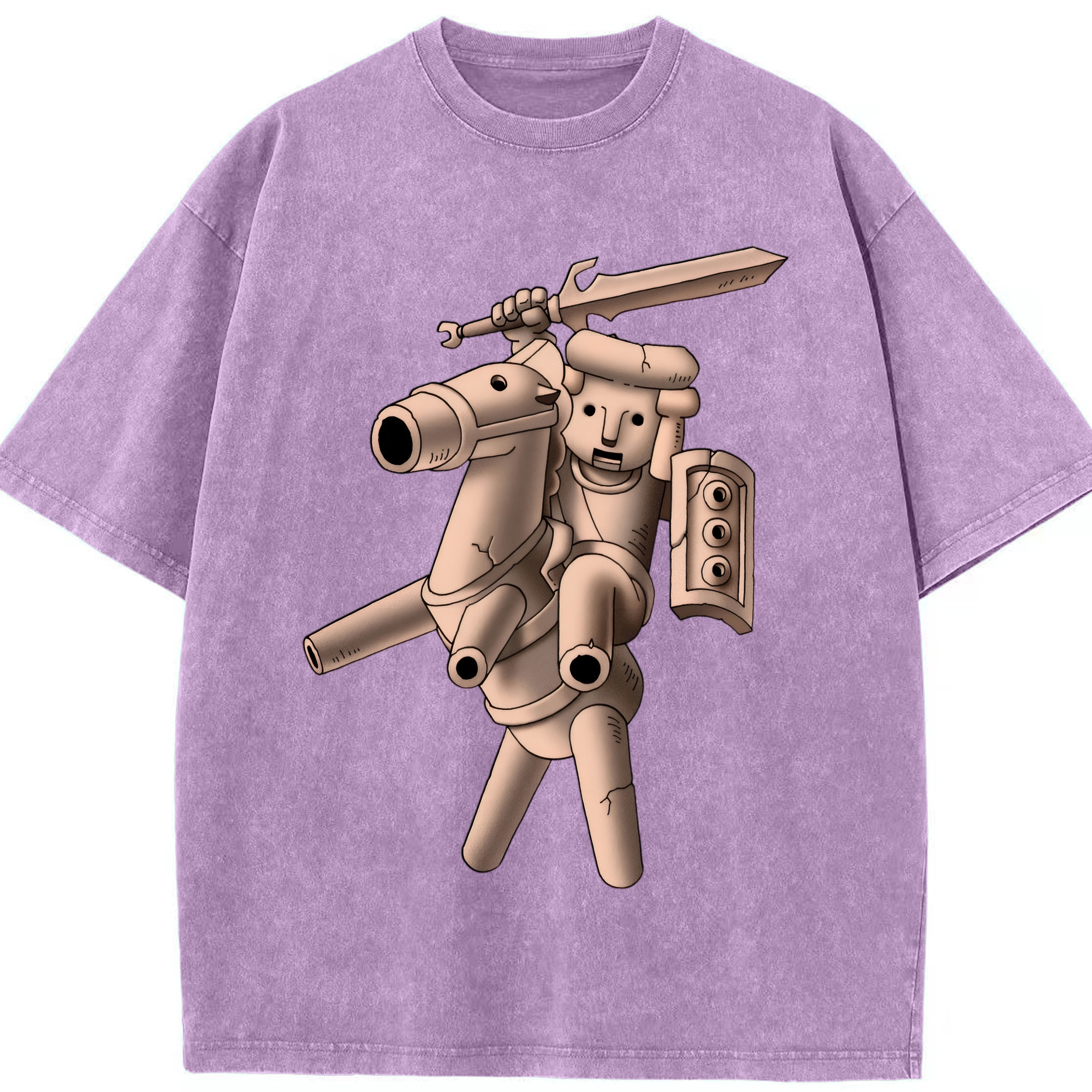 （画像用） ドラゴンクエスト Doragon Kuesuto Dragon Quest 綿100% ヴィンテージ風 半袖Tシャツ（フロントプリント）