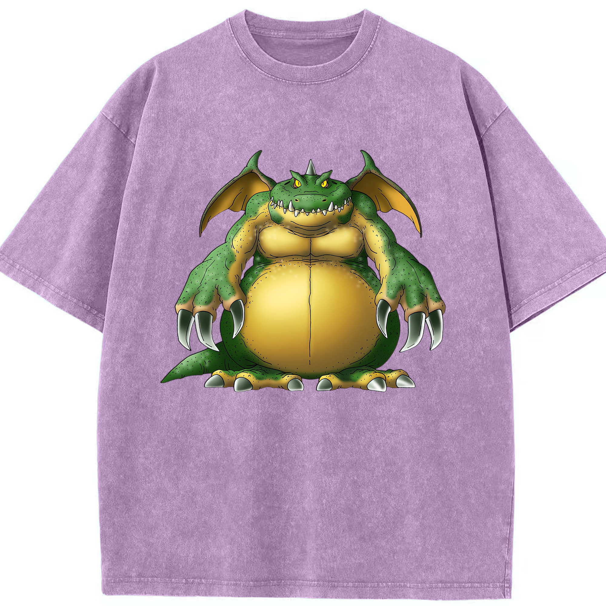 （画像用） ドラゴンクエスト Doragon Kuesuto Dragon Quest 綿100% ヴィンテージ風 半袖Tシャツ（フロントプリント）