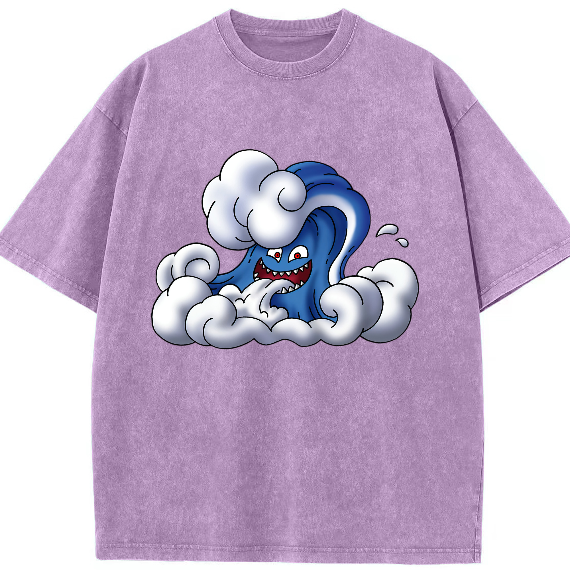 （画像用） ドラゴンクエスト Doragon Kuesuto Dragon Quest 綿100% ヴィンテージ風 半袖Tシャツ（フロントプリント）