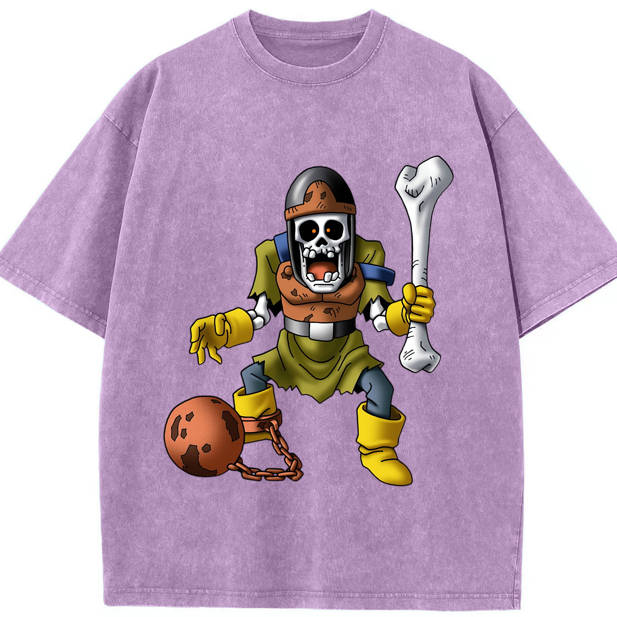 （画像用） ドラゴンクエスト Doragon Kuesuto Dragon Quest 綿100% ヴィンテージ風 半袖Tシャツ（フロントプリント）