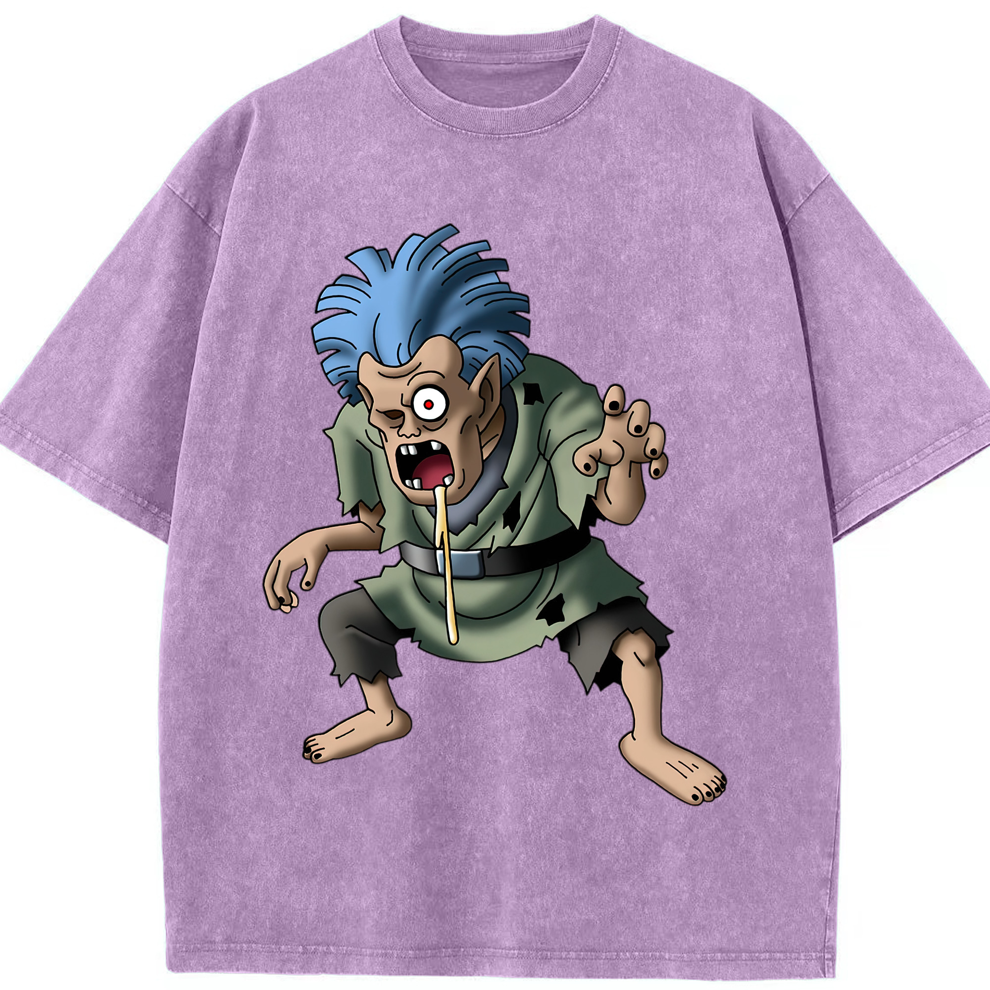 （画像用） ドラゴンクエスト Doragon Kuesuto Dragon Quest 綿100% ヴィンテージ風 半袖Tシャツ（フロントプリント）