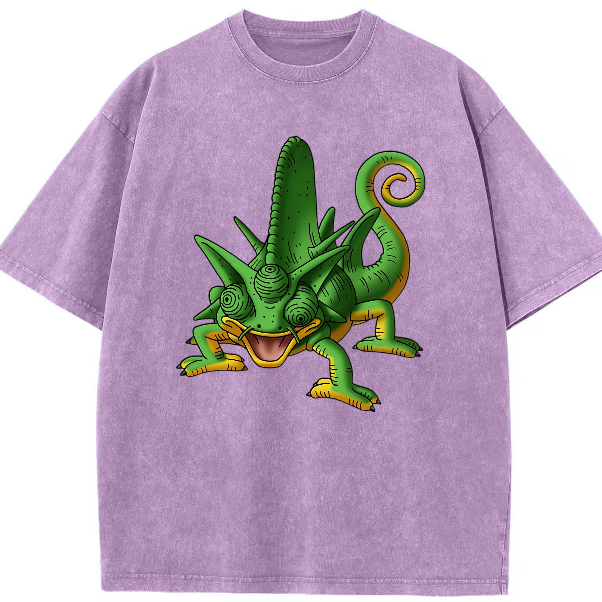 （画像用） ドラゴンクエスト Doragon Kuesuto Dragon Quest 綿100% ヴィンテージ風 半袖Tシャツ（フロントプリント）
