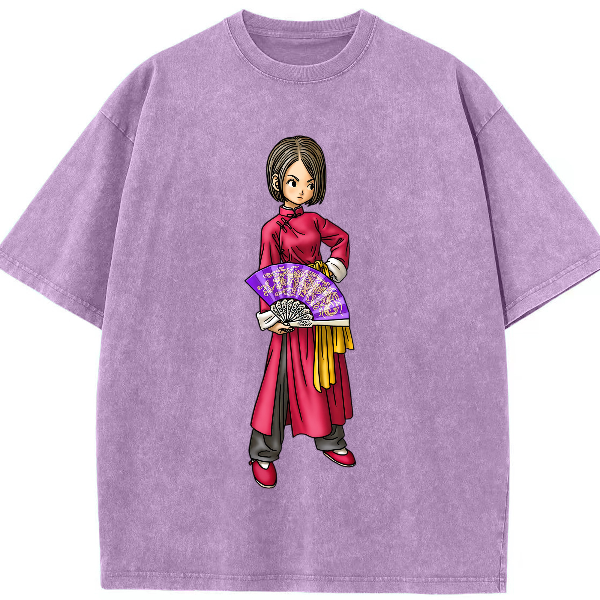 （画像用） ドラゴンクエスト Doragon Kuesuto Dragon Quest 綿100% ヴィンテージ風 半袖Tシャツ（フロントプリント）