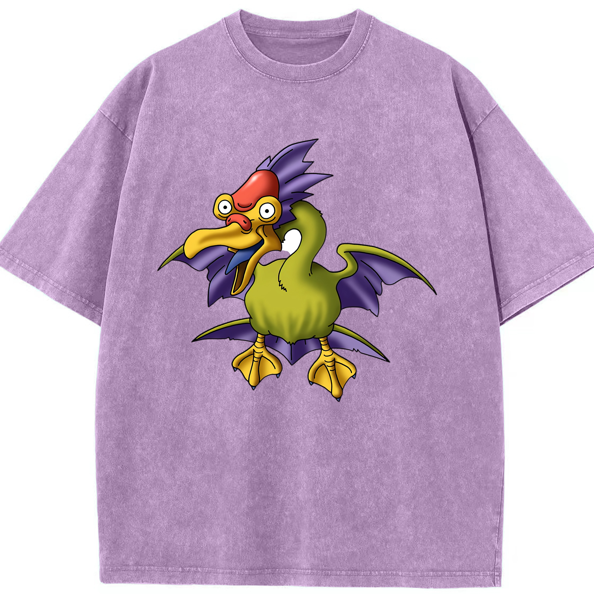 （画像用） ドラゴンクエスト Doragon Kuesuto Dragon Quest 綿100% ヴィンテージ風 半袖Tシャツ（フロントプリント）