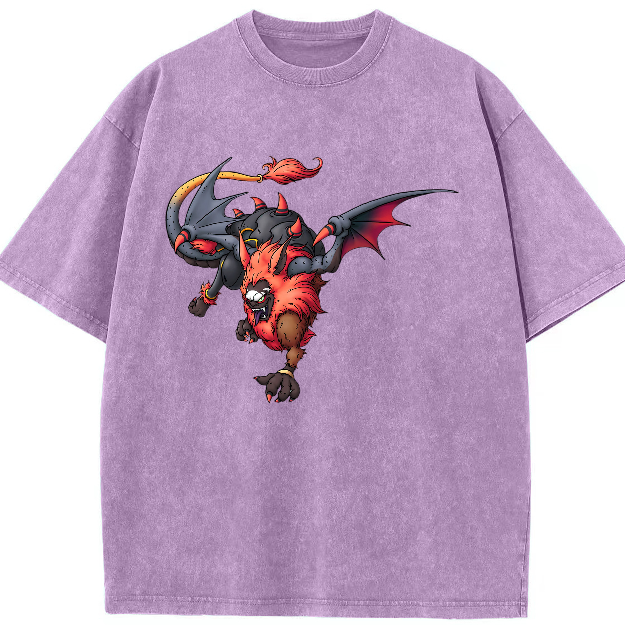 （画像用） ドラゴンクエスト Doragon Kuesuto Dragon Quest 綿100% ヴィンテージ風 半袖Tシャツ（フロントプリント）