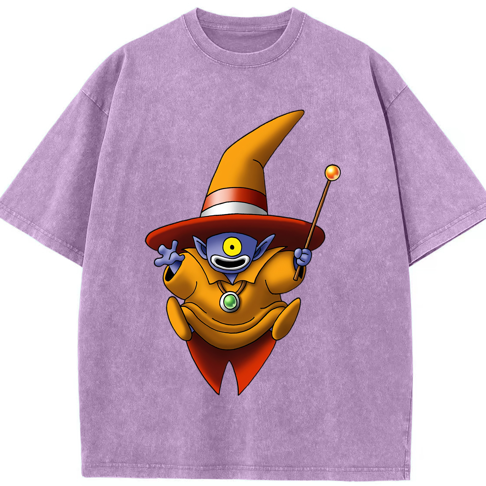 （画像用） ドラゴンクエスト Doragon Kuesuto Dragon Quest 綿100% ヴィンテージ風 半袖Tシャツ（フロントプリント）