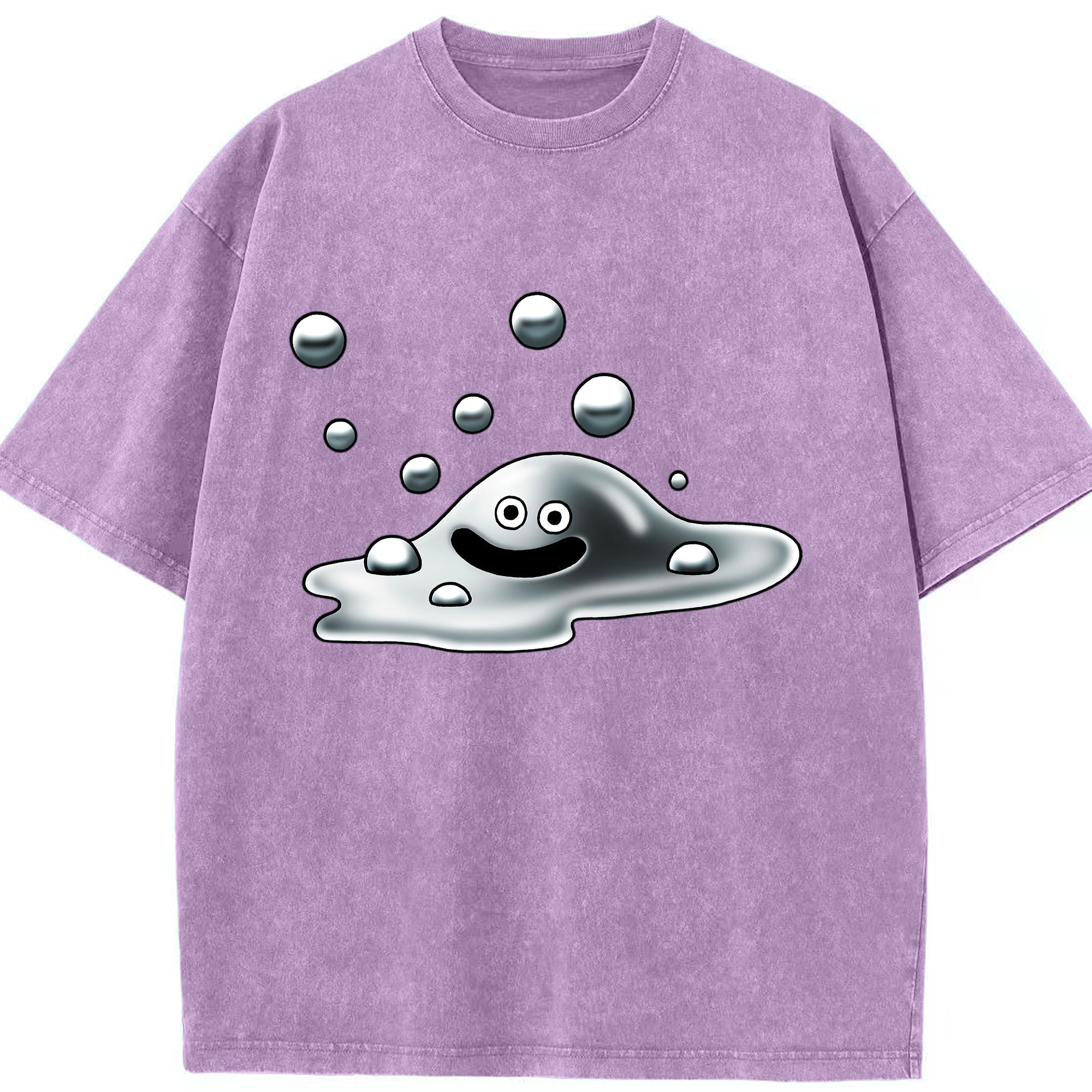 （画像用） ドラゴンクエスト Doragon Kuesuto Dragon Quest 綿100% ヴィンテージ風 半袖Tシャツ（フロントプリント）