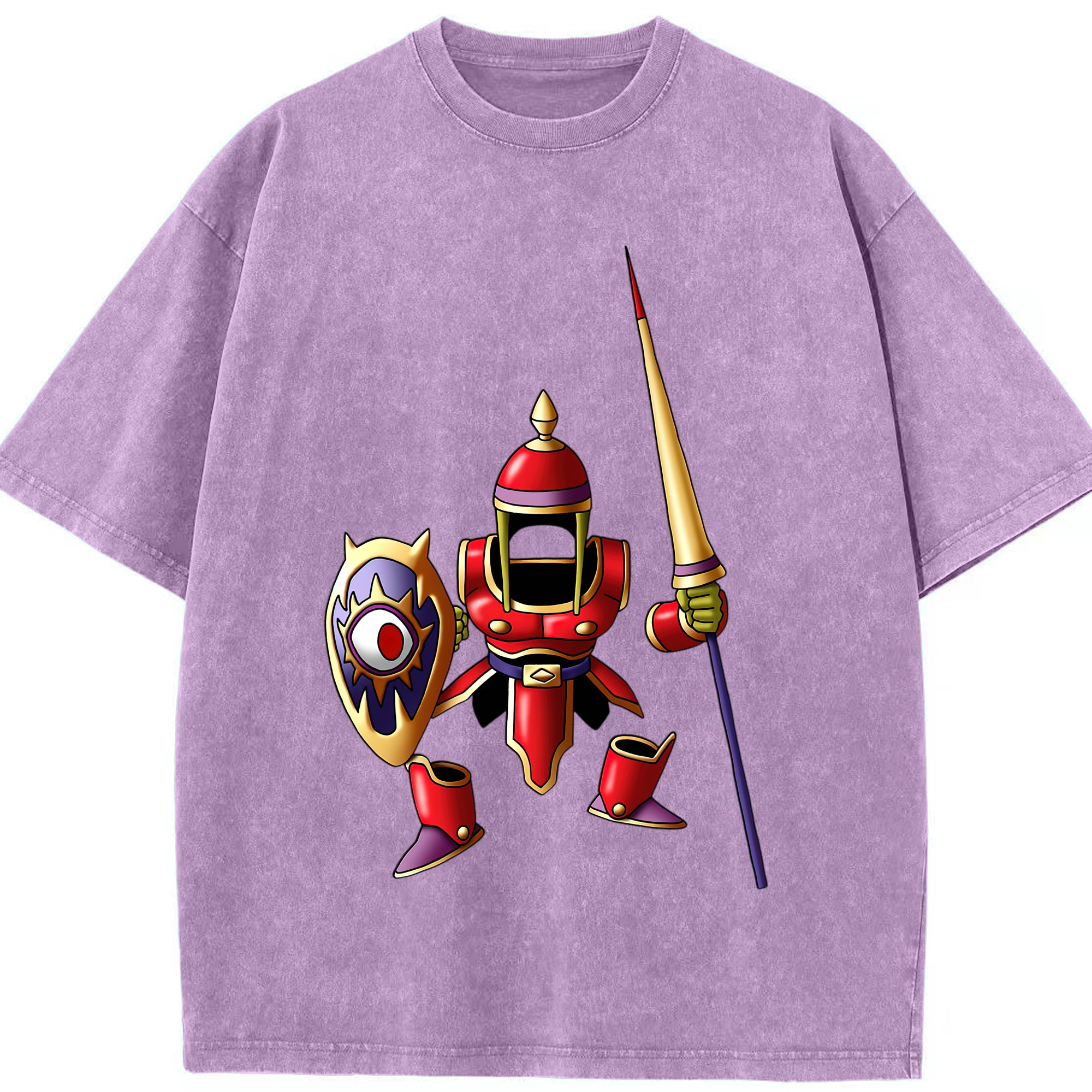 （画像用） ドラゴンクエスト Doragon Kuesuto Dragon Quest 綿100% ヴィンテージ風 半袖Tシャツ（フロントプリント）