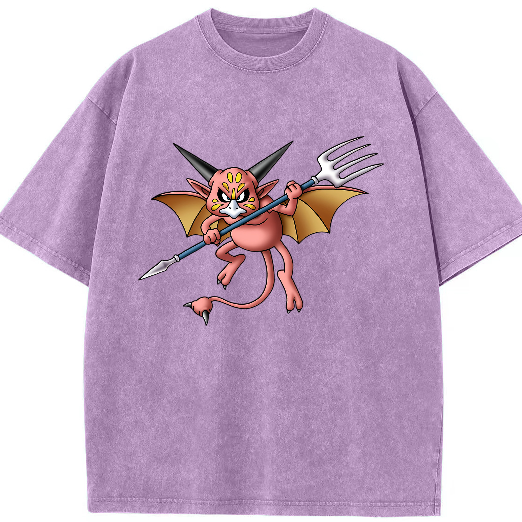 （画像用） ドラゴンクエスト Doragon Kuesuto Dragon Quest 綿100% ヴィンテージ風 半袖Tシャツ（フロントプリント）