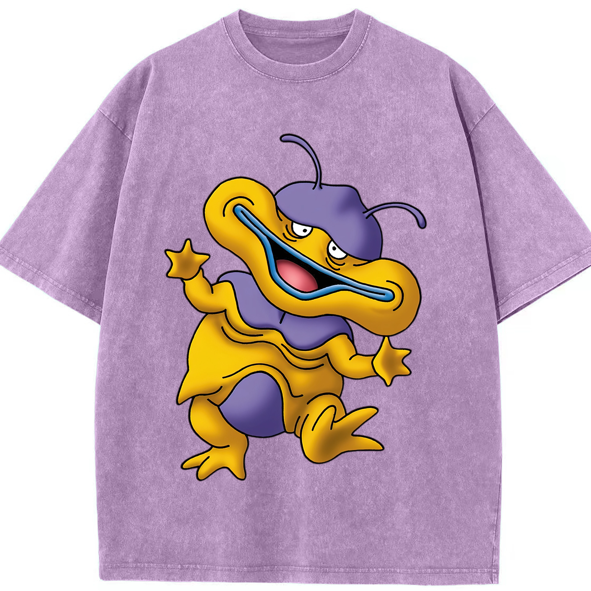 （画像用） ドラゴンクエスト Doragon Kuesuto Dragon Quest 綿100% ヴィンテージ風 半袖Tシャツ（フロントプリント）