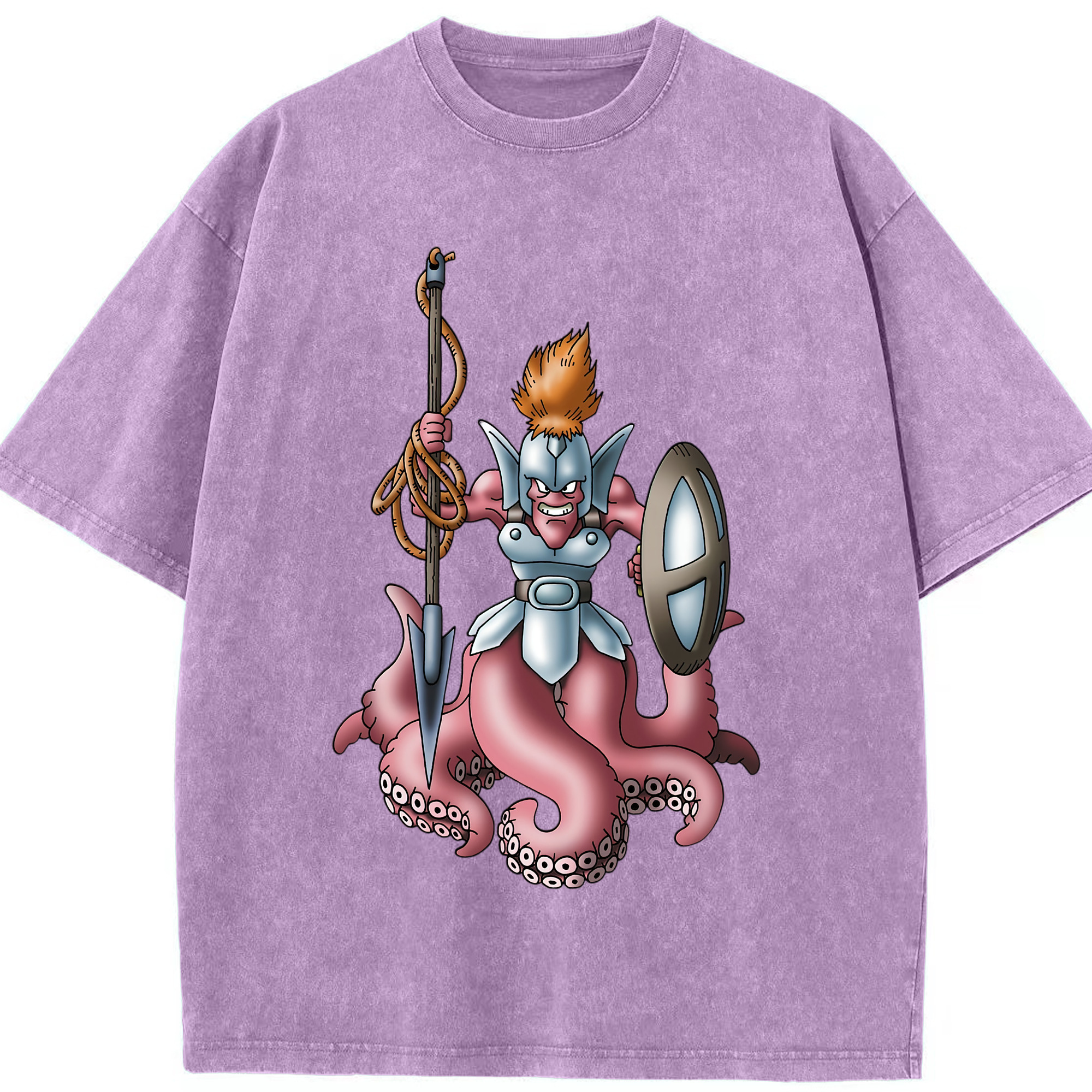（画像用） ドラゴンクエスト Doragon Kuesuto Dragon Quest 綿100% ヴィンテージ風 半袖Tシャツ（フロントプリント）