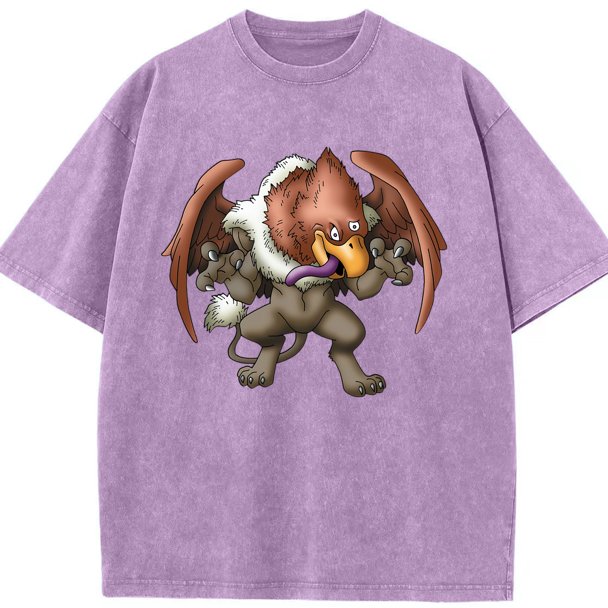 （画像用） ドラゴンクエスト Doragon Kuesuto Dragon Quest 綿100% ヴィンテージ風 半袖Tシャツ（フロントプリント）