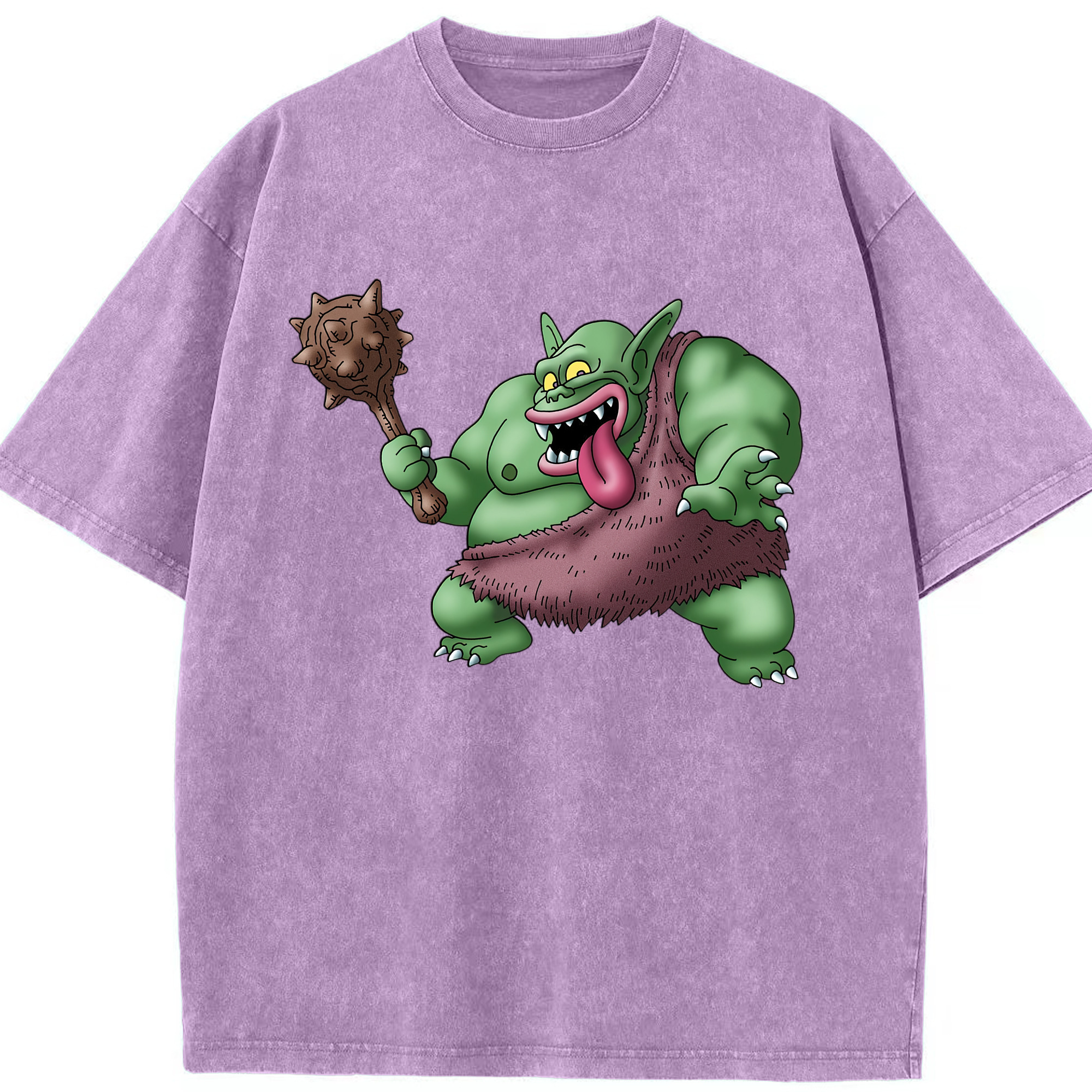 （画像用） ドラゴンクエスト Doragon Kuesuto Dragon Quest 綿100% ヴィンテージ風 半袖Tシャツ（フロントプリント）