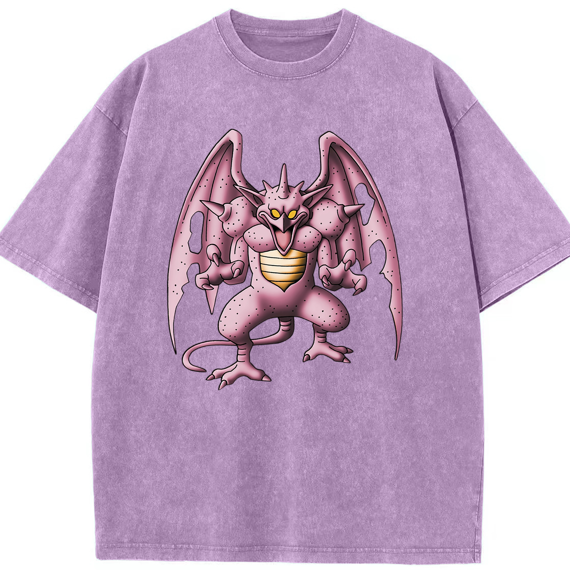 （画像用） ドラゴンクエスト Doragon Kuesuto Dragon Quest 綿100% ヴィンテージ風 半袖Tシャツ（フロントプリント）