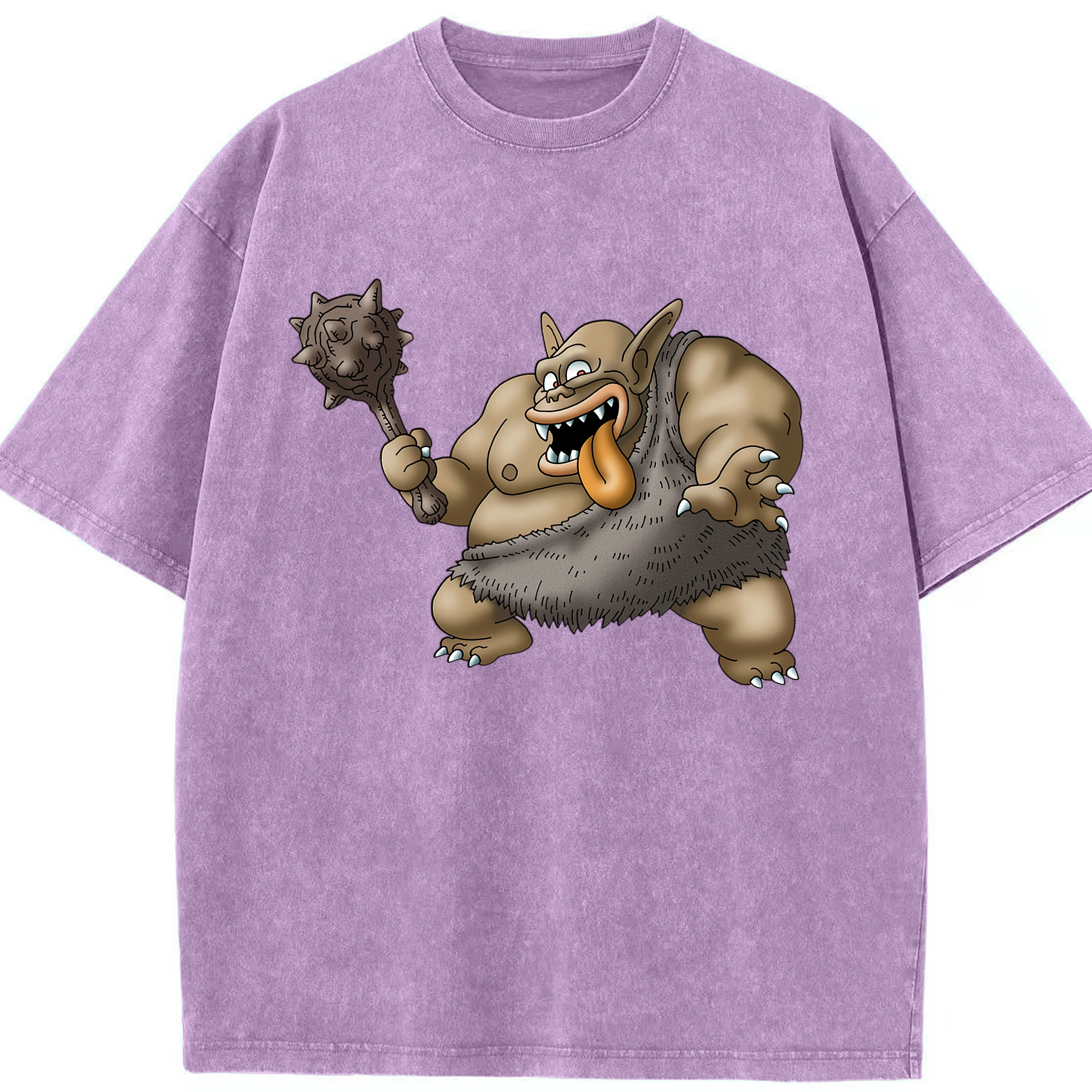 （画像用） ドラゴンクエスト Doragon Kuesuto Dragon Quest 綿100% ヴィンテージ風 半袖Tシャツ（フロントプリント）