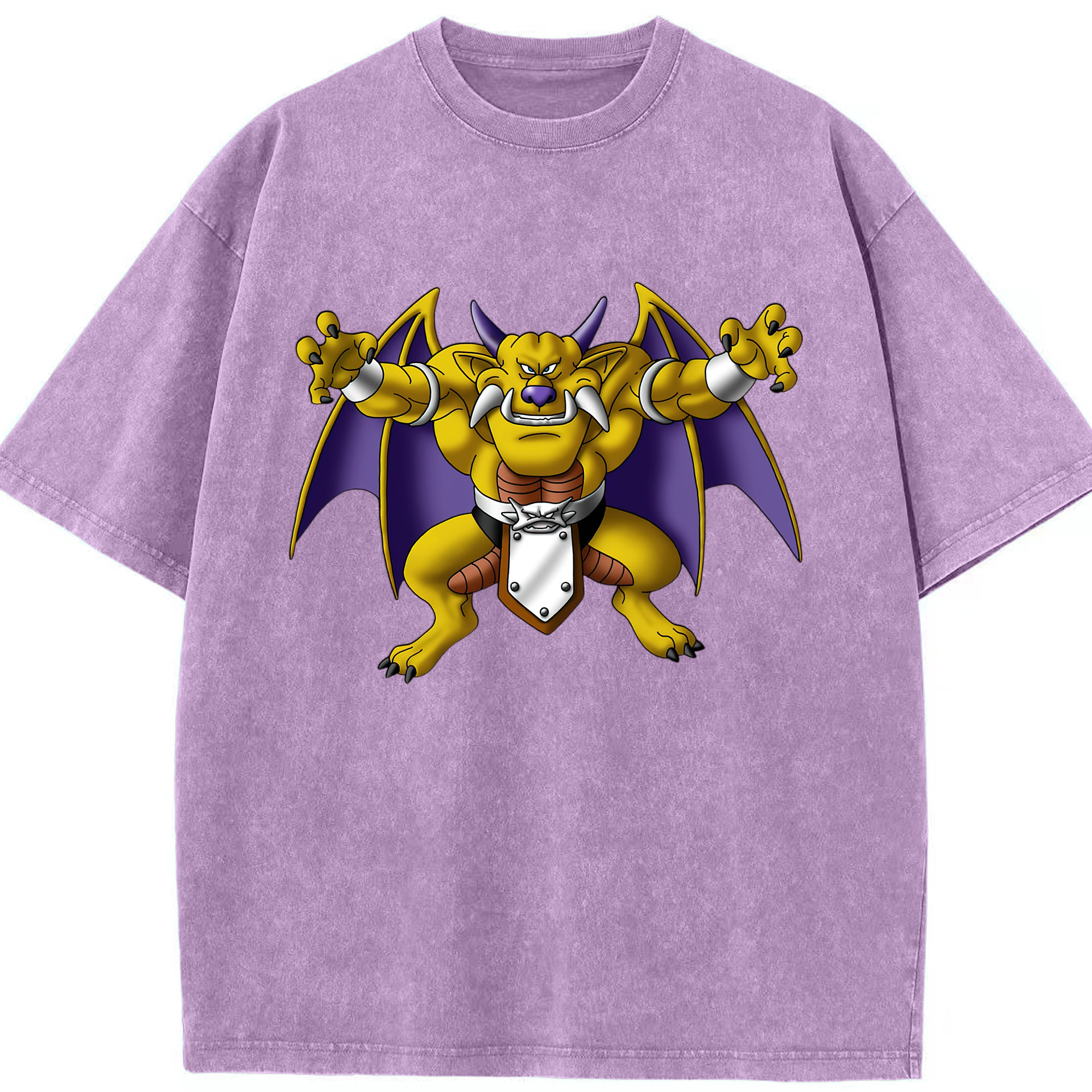 （画像用） ドラゴンクエスト Doragon Kuesuto Dragon Quest 綿100% ヴィンテージ風 半袖Tシャツ（フロントプリント）