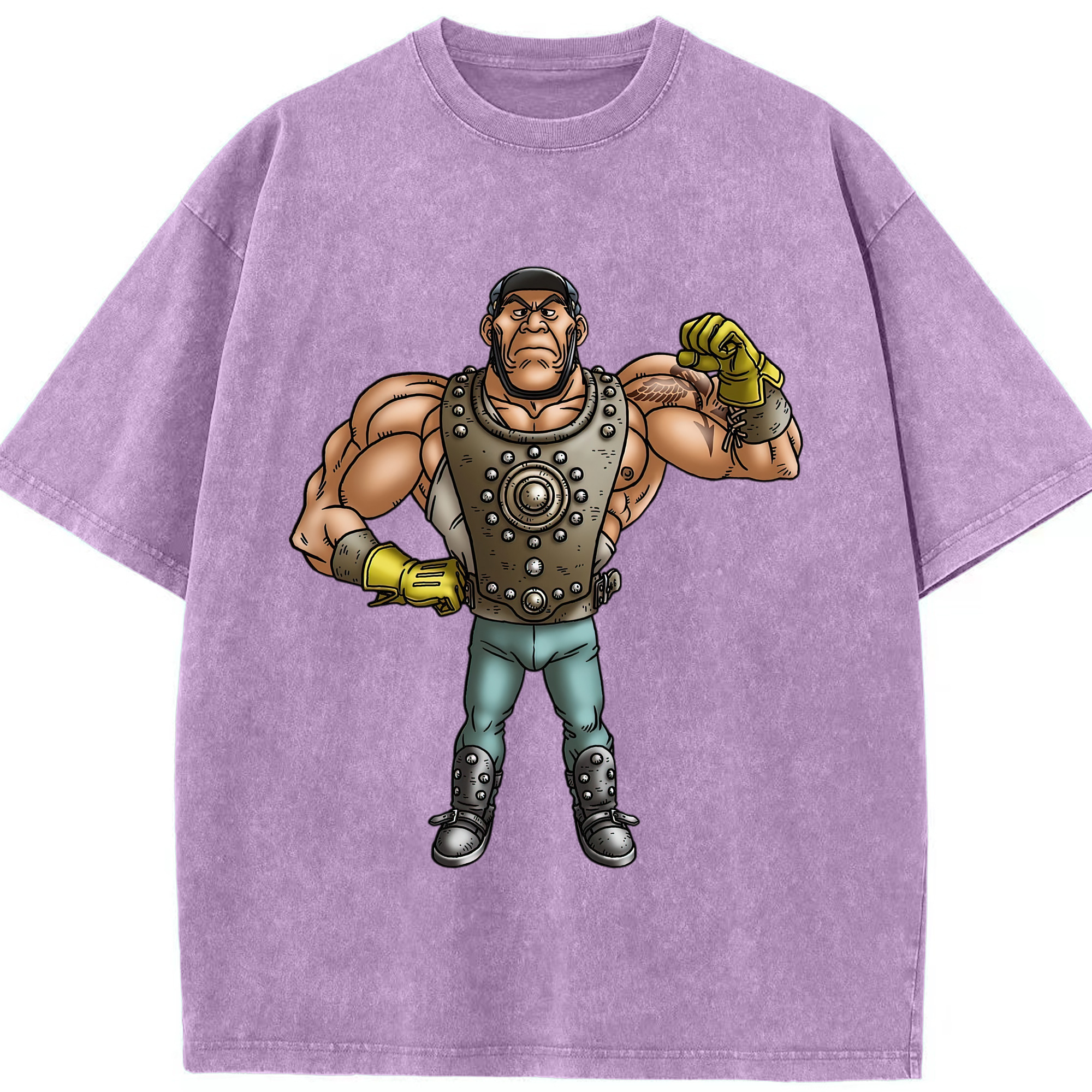 （画像用） ドラゴンクエスト Doragon Kuesuto Dragon Quest 綿100% ヴィンテージ風 半袖Tシャツ（フロントプリント）