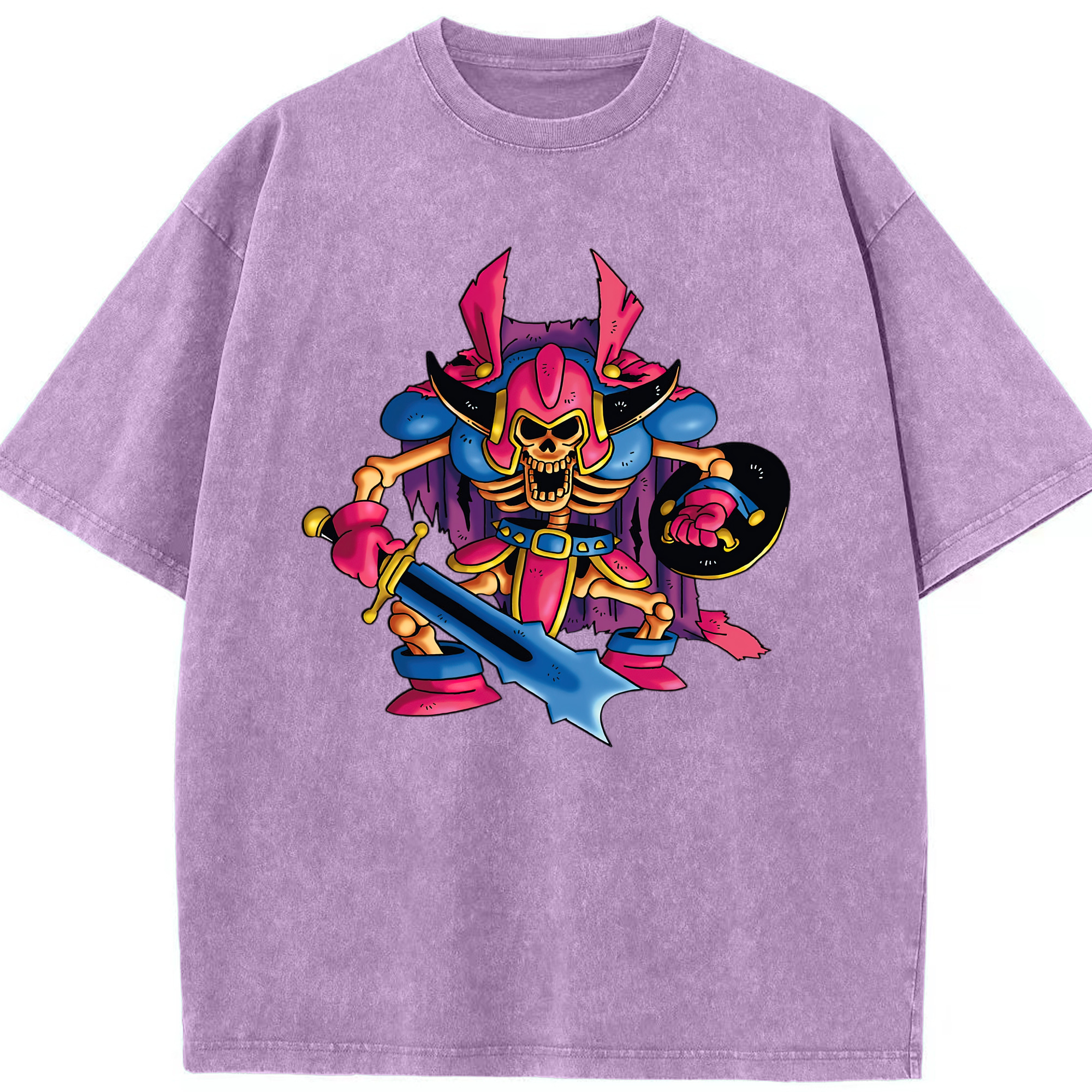 （画像用） ドラゴンクエスト Doragon Kuesuto Dragon Quest 綿100% ヴィンテージ風 半袖Tシャツ（フロントプリント）