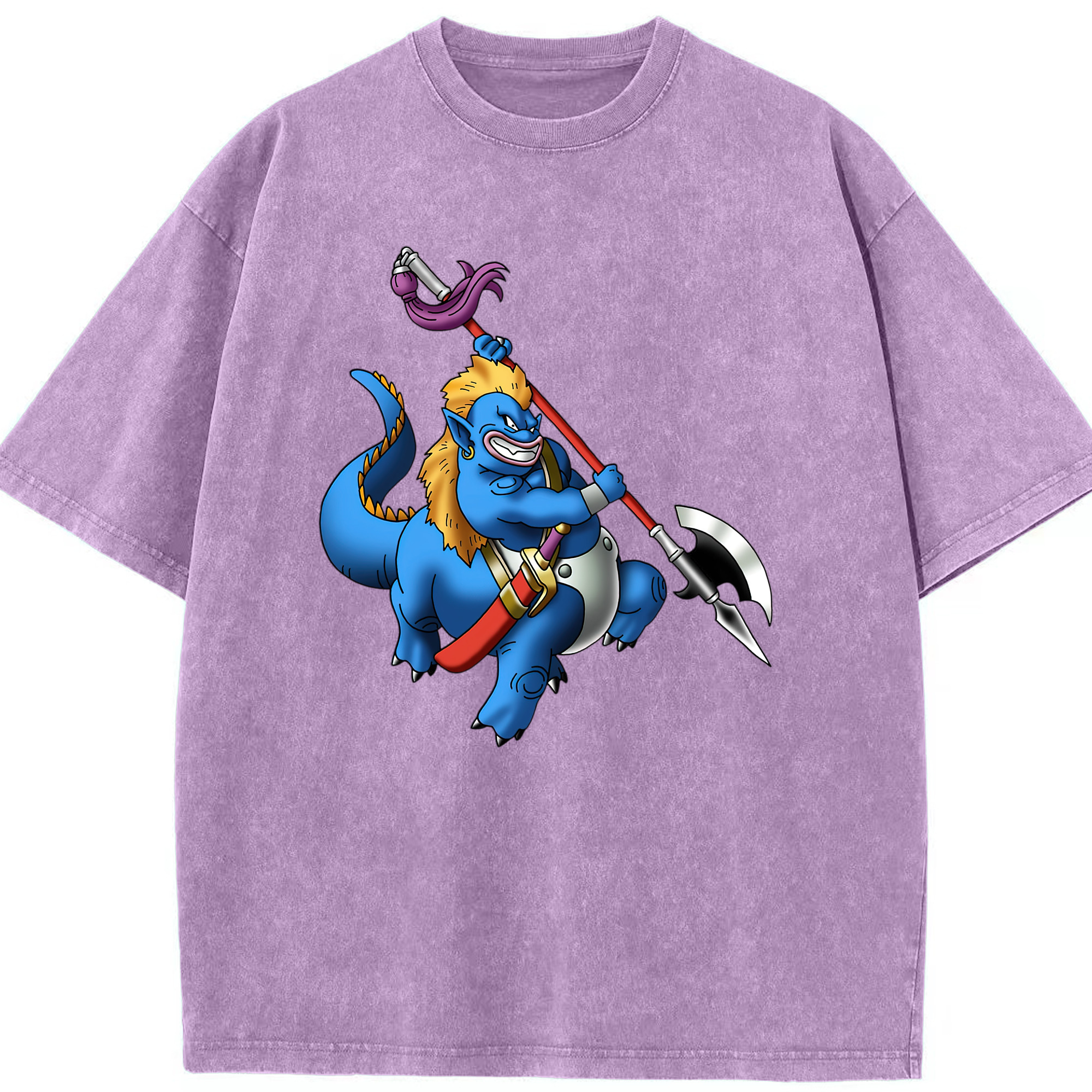 （画像用） ドラゴンクエスト Doragon Kuesuto Dragon Quest 綿100% ヴィンテージ風 半袖Tシャツ（フロントプリント）