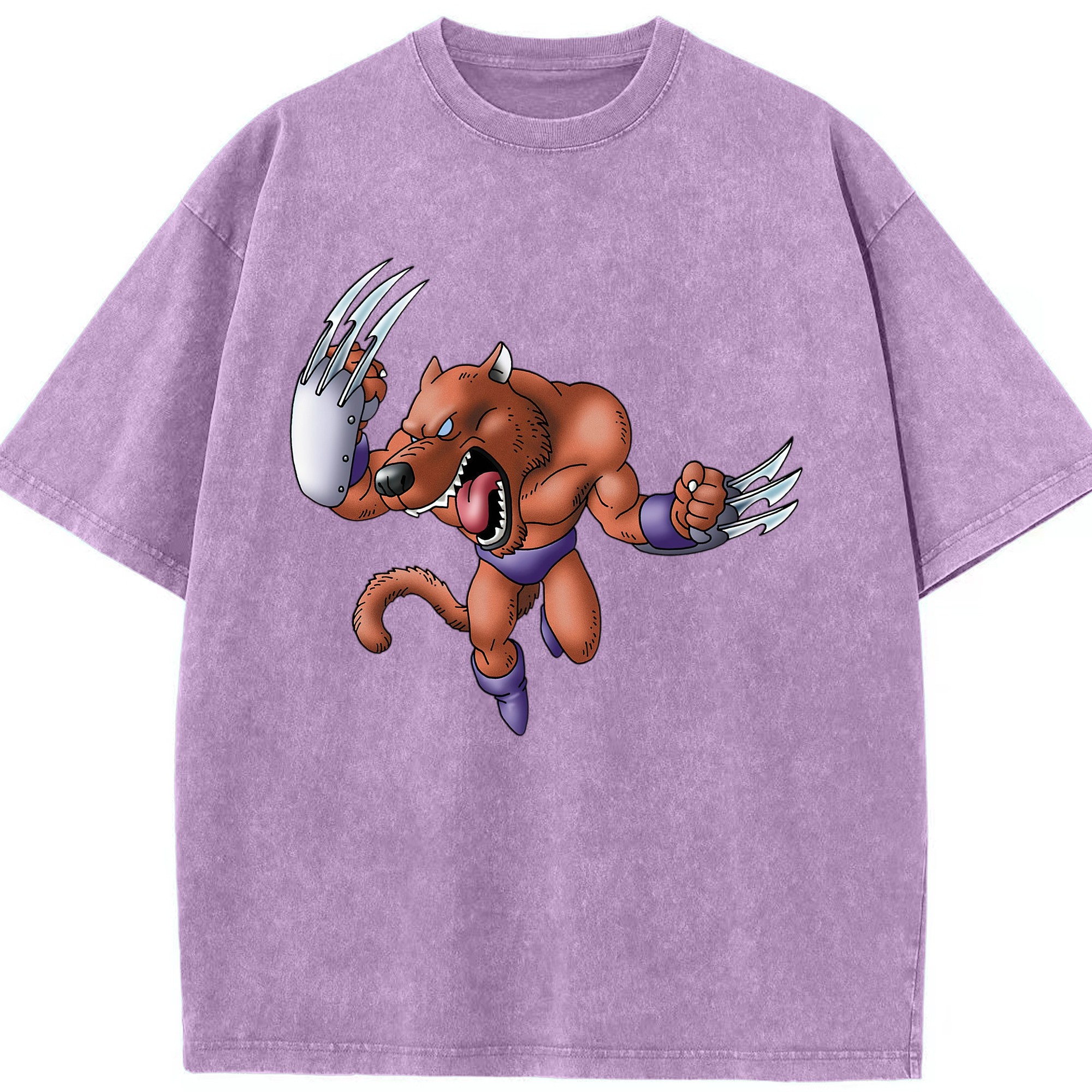 （画像用） ドラゴンクエスト Doragon Kuesuto Dragon Quest 綿100% ヴィンテージ風 半袖Tシャツ（フロントプリント）