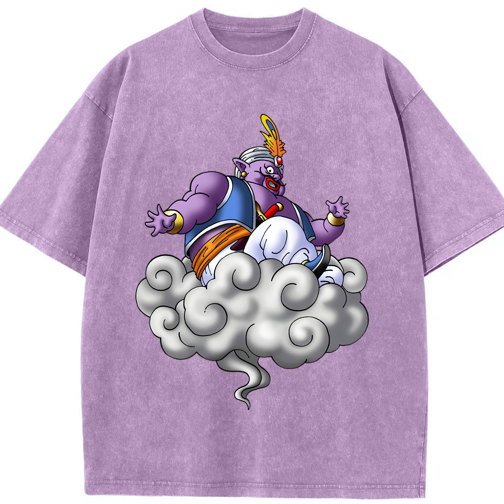 （画像用） ドラゴンクエスト Doragon Kuesuto Dragon Quest 綿100% ヴィンテージ風 半袖Tシャツ（フロントプリント）