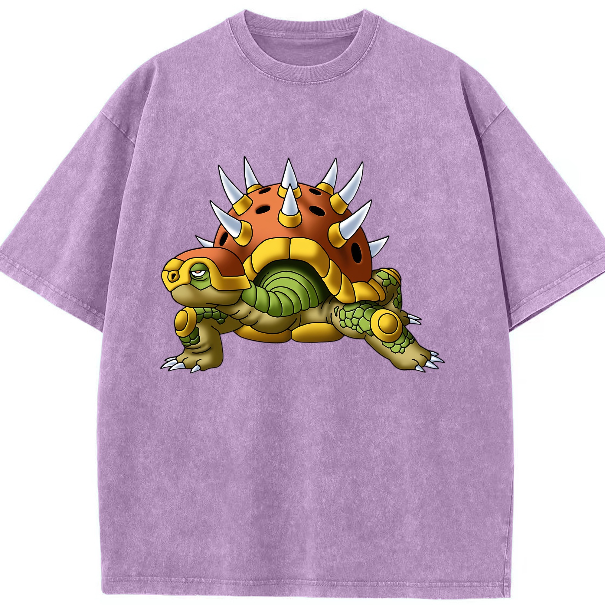（画像用） ドラゴンクエスト Doragon Kuesuto Dragon Quest 綿100% ヴィンテージ風 半袖Tシャツ（フロントプリント）