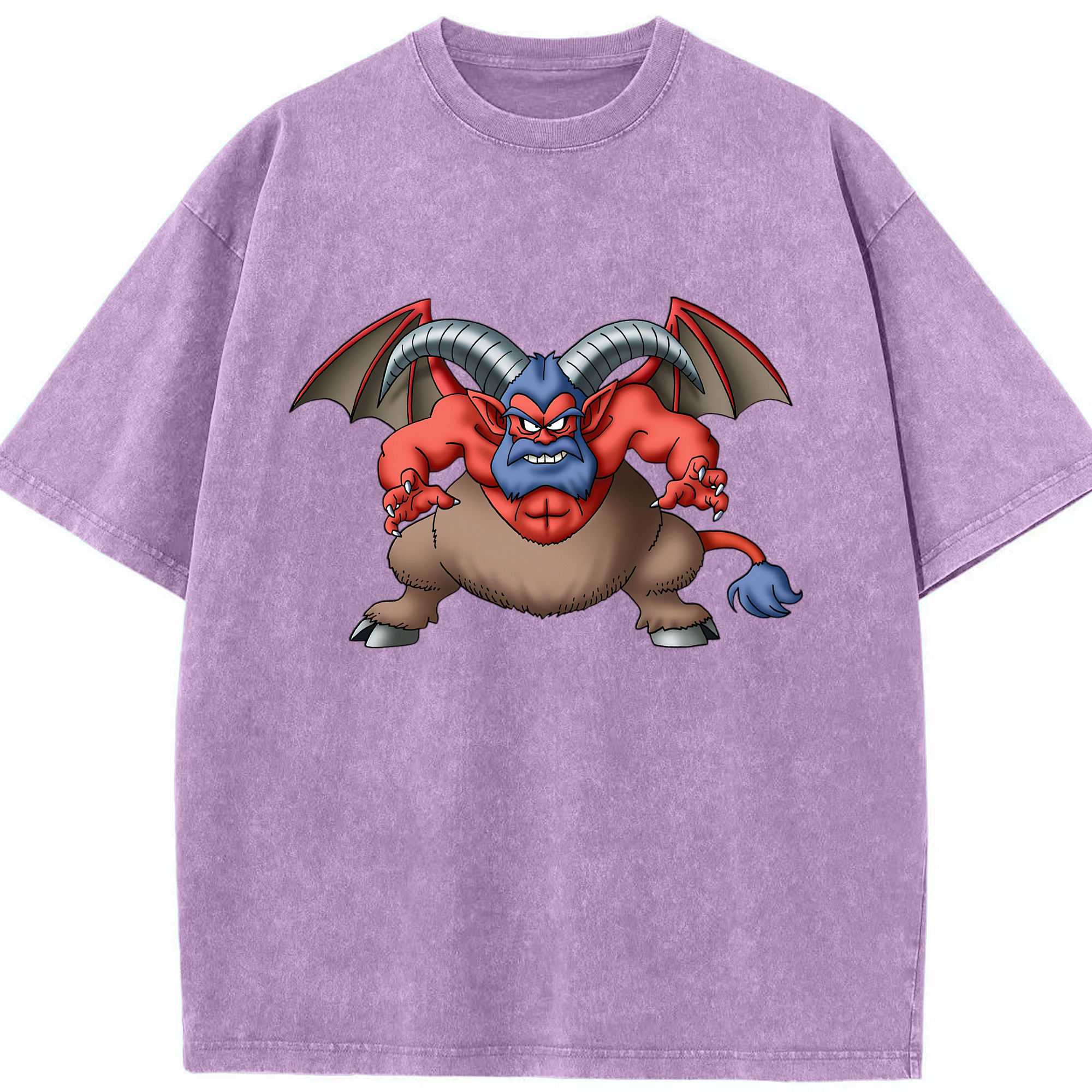 （画像用） ドラゴンクエスト Doragon Kuesuto Dragon Quest 綿100% ヴィンテージ風 半袖Tシャツ（フロントプリント）