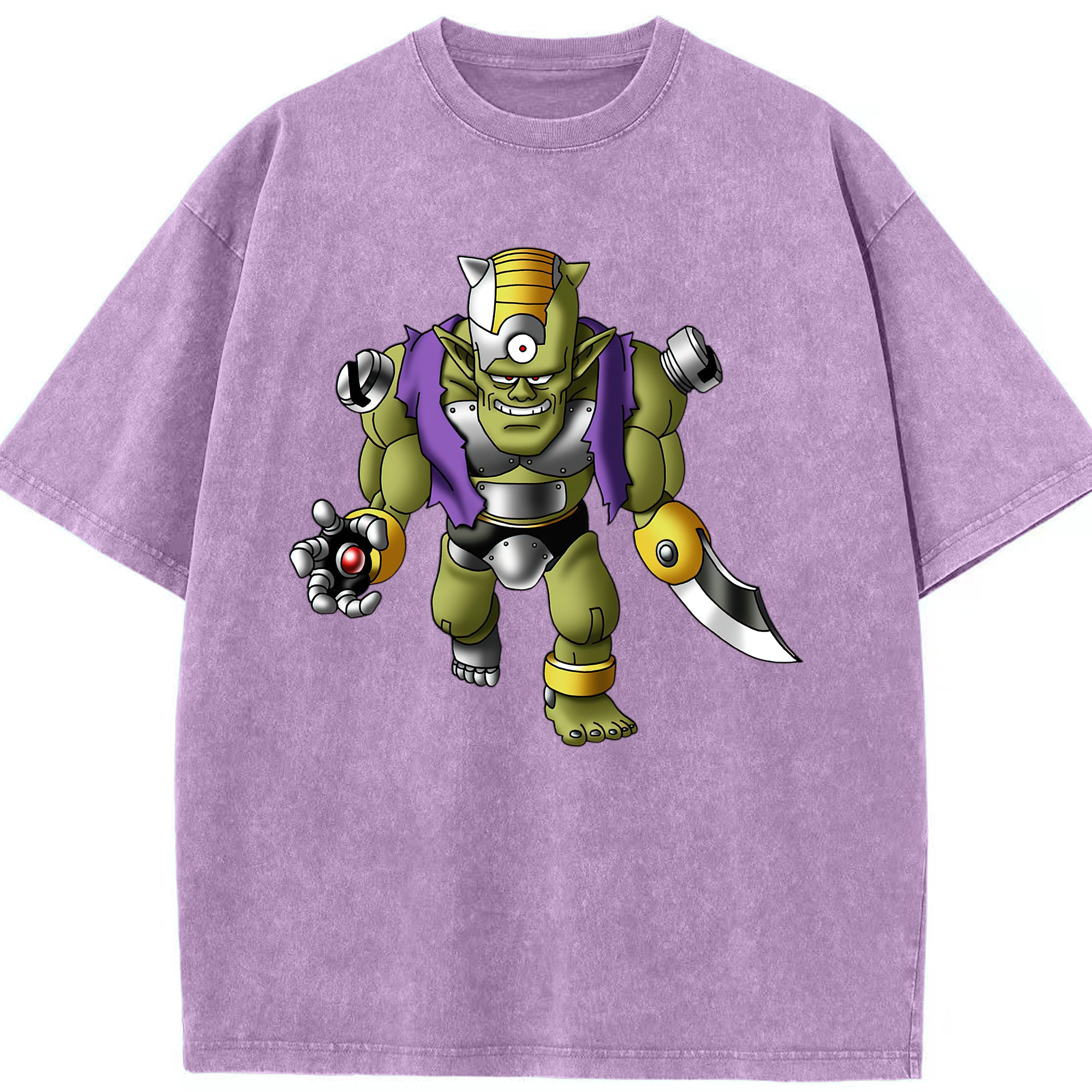 （画像用） ドラゴンクエスト Doragon Kuesuto Dragon Quest 綿100% ヴィンテージ風 半袖Tシャツ（フロントプリント）