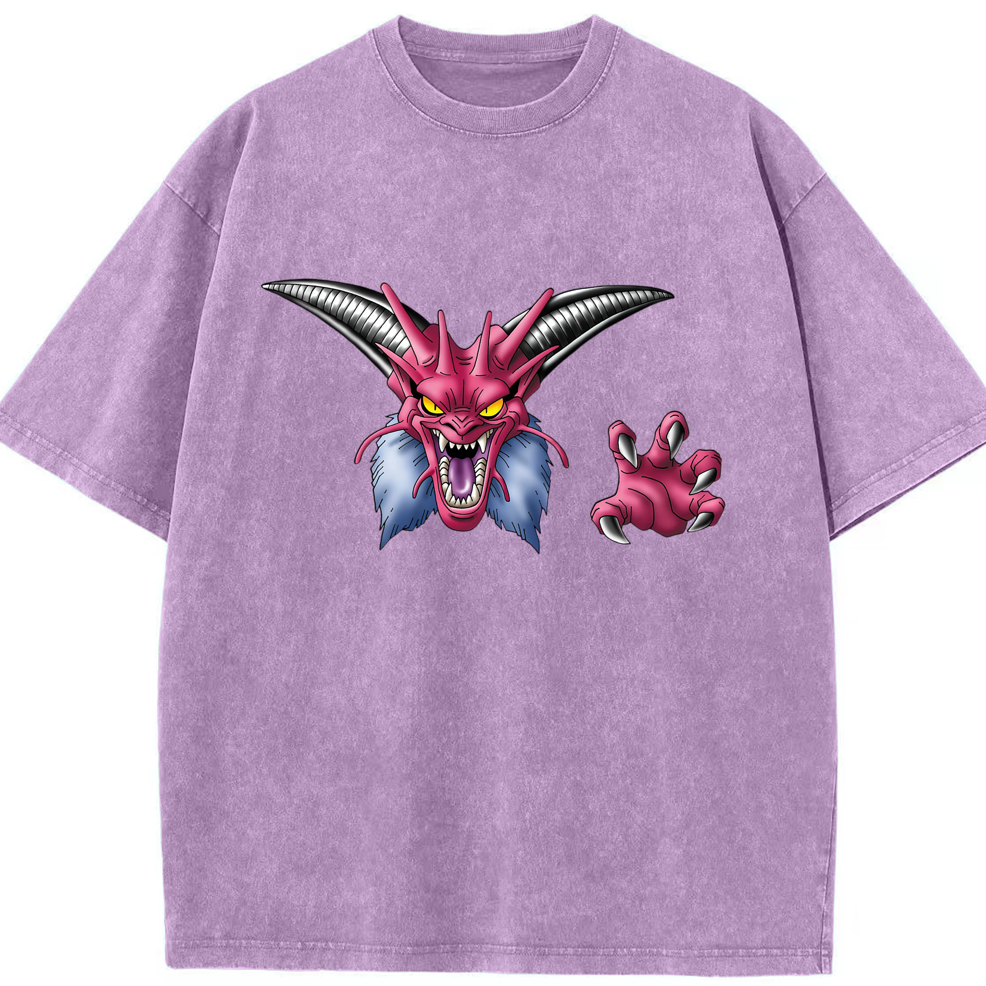 （画像用） ドラゴンクエスト Doragon Kuesuto Dragon Quest 綿100% ヴィンテージ風 半袖Tシャツ（フロントプリント）