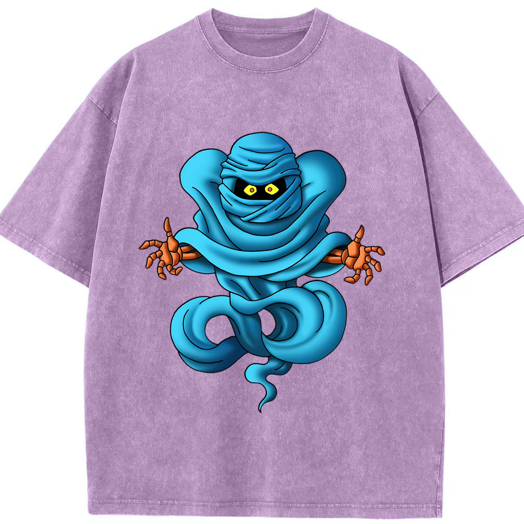 （画像用） ドラゴンクエスト Doragon Kuesuto Dragon Quest 綿100% ヴィンテージ風 半袖Tシャツ（フロントプリント）