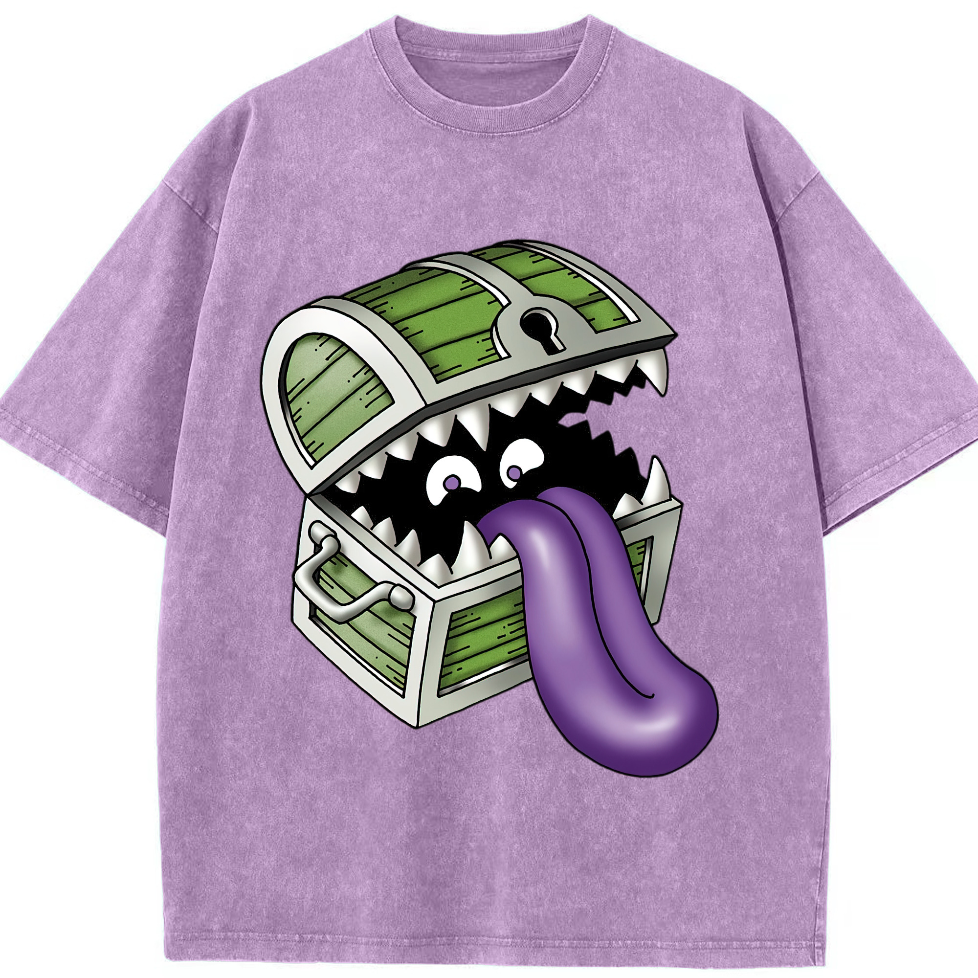 （画像用） ドラゴンクエスト Doragon Kuesuto Dragon Quest 綿100% ヴィンテージ風 半袖Tシャツ（フロントプリント）