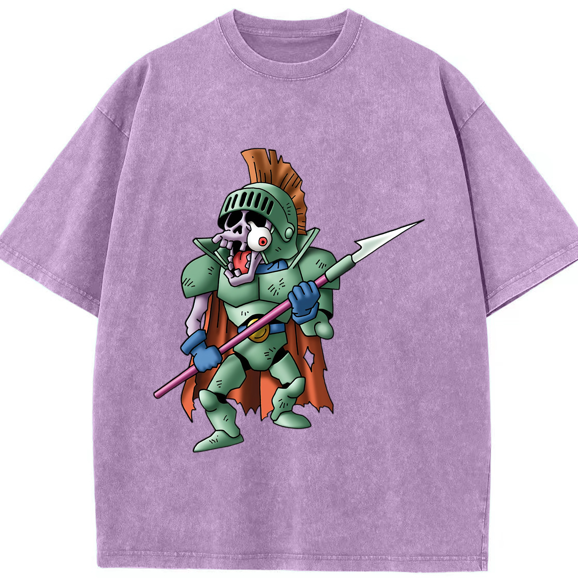 （画像用） ドラゴンクエスト Doragon Kuesuto Dragon Quest 綿100% ヴィンテージ風 半袖Tシャツ（フロントプリント）