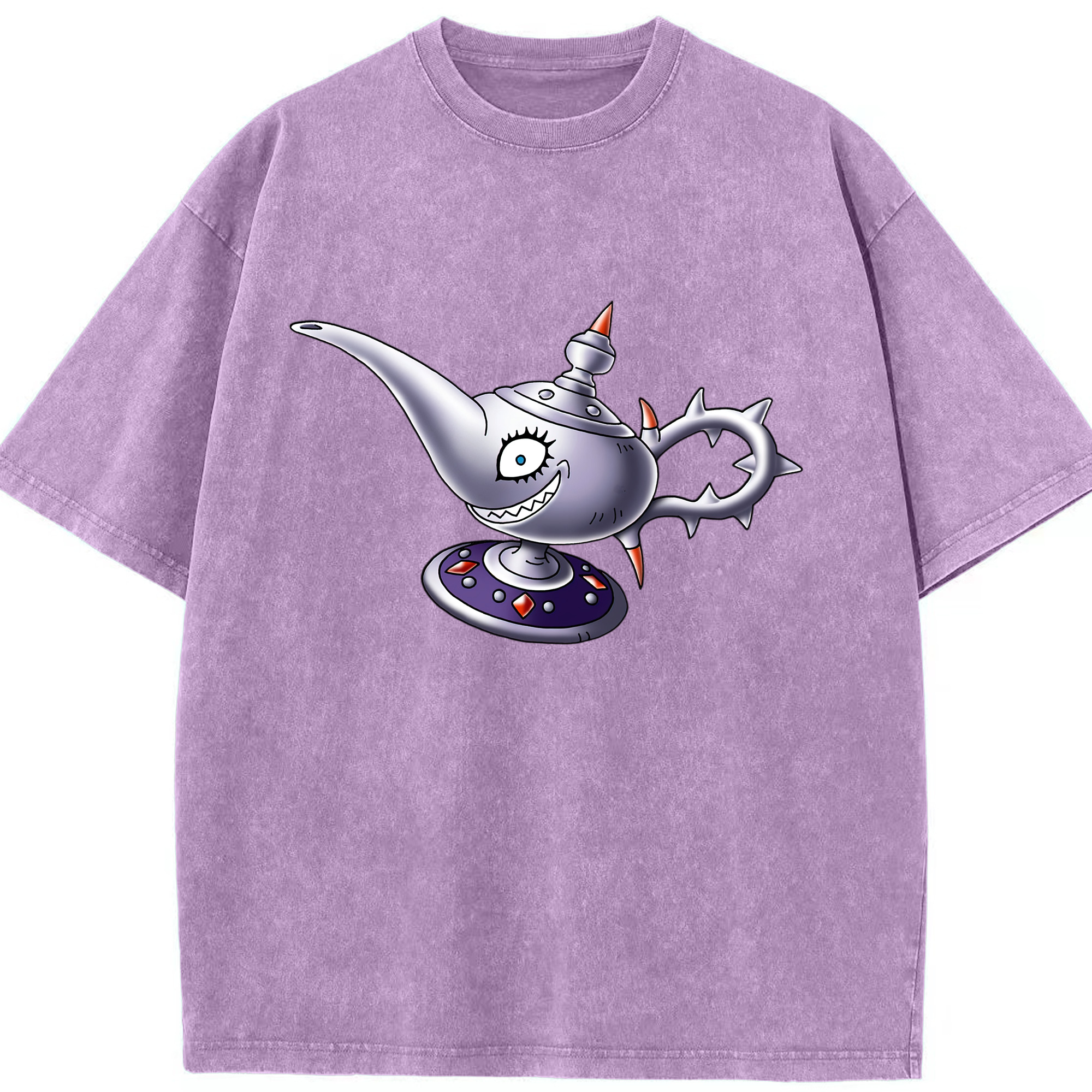 （画像用） ドラゴンクエスト Doragon Kuesuto Dragon Quest 綿100% ヴィンテージ風 半袖Tシャツ（フロントプリント）