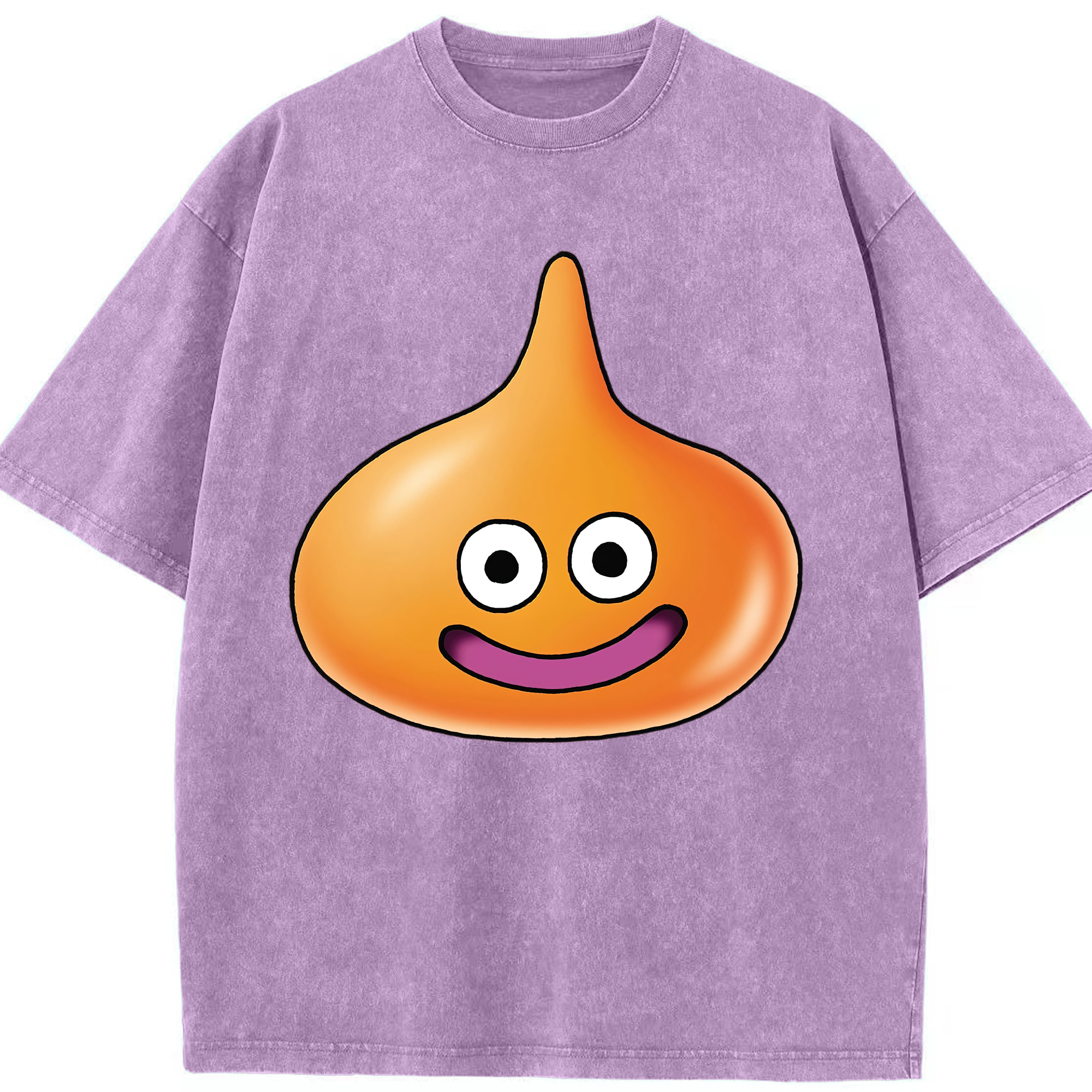 （画像用） ドラゴンクエスト Doragon Kuesuto Dragon Quest 綿100% ヴィンテージ風 半袖Tシャツ（フロントプリント）