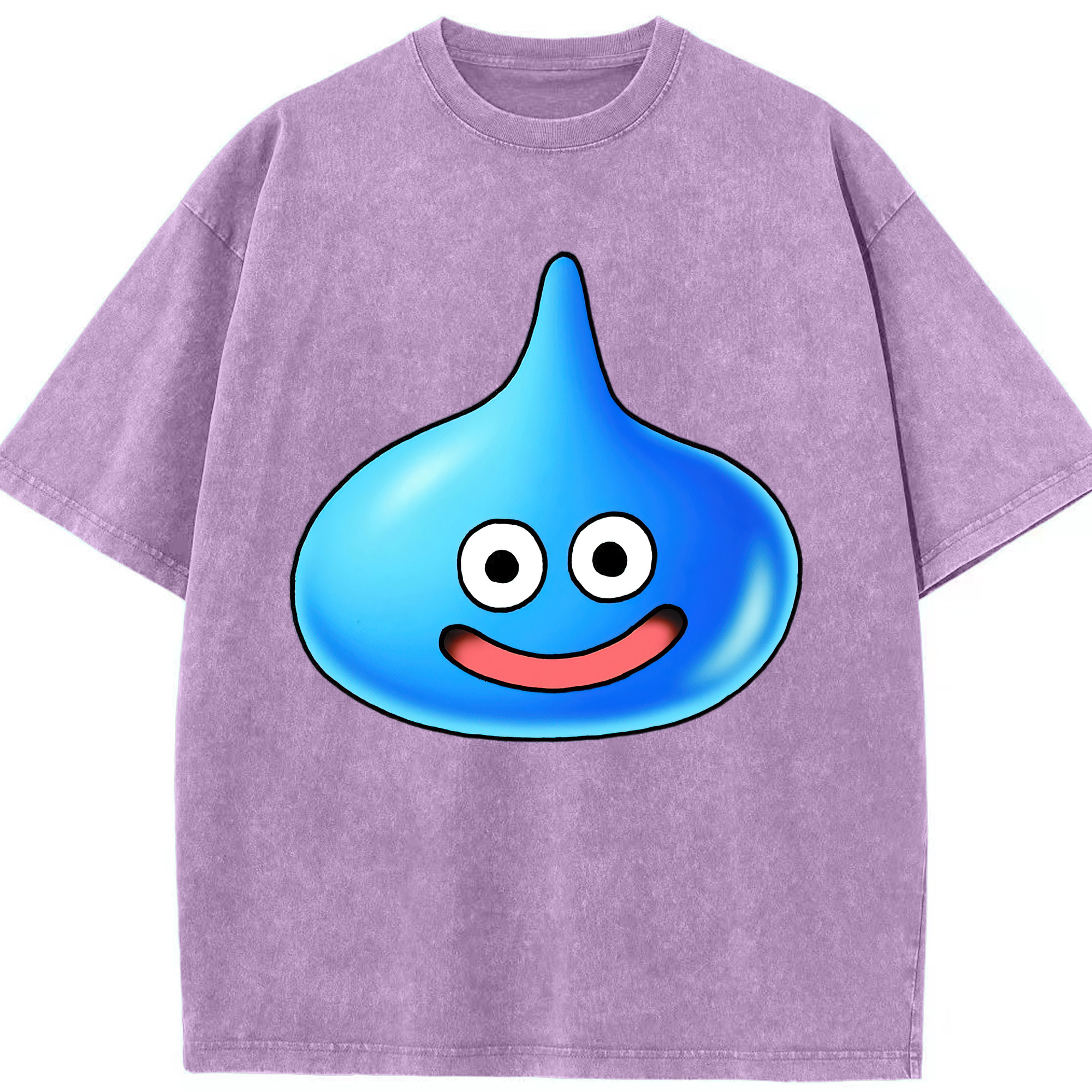 （画像用） ドラゴンクエスト Doragon Kuesuto Dragon Quest 綿100% ヴィンテージ風 半袖Tシャツ（フロントプリント）