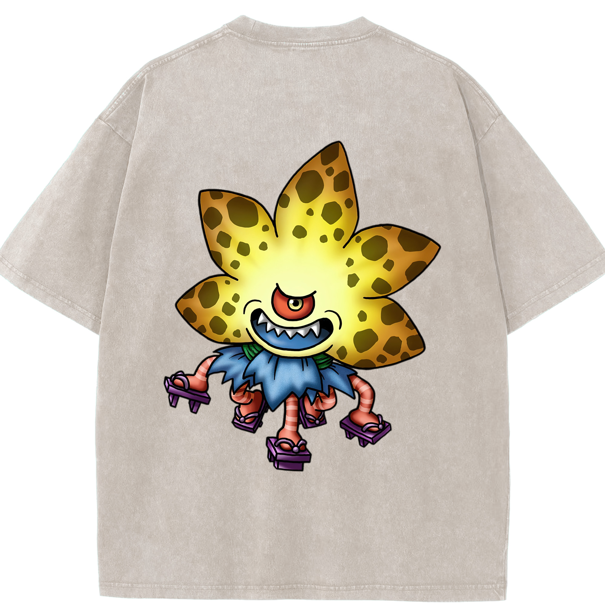 （画像用） ドラゴンクエスト Doragon Kuesuto Dragon Quest 綿100% ヴィンテージ風 半袖Tシャツ（背面プリント）