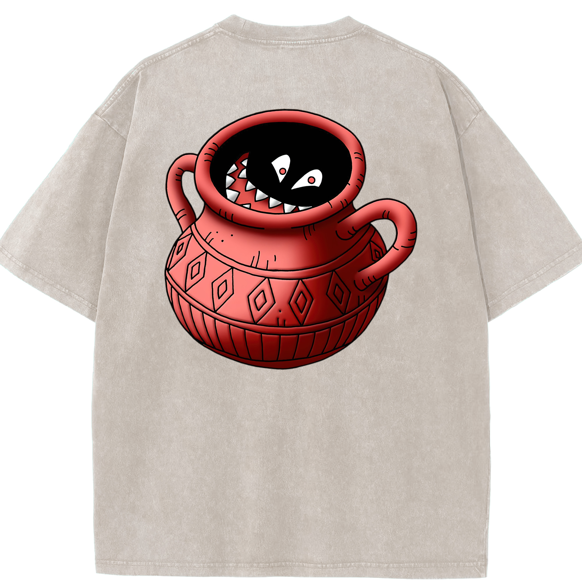 （画像用） ドラゴンクエスト Doragon Kuesuto Dragon Quest 綿100% ヴィンテージ風 半袖Tシャツ（背面プリント）