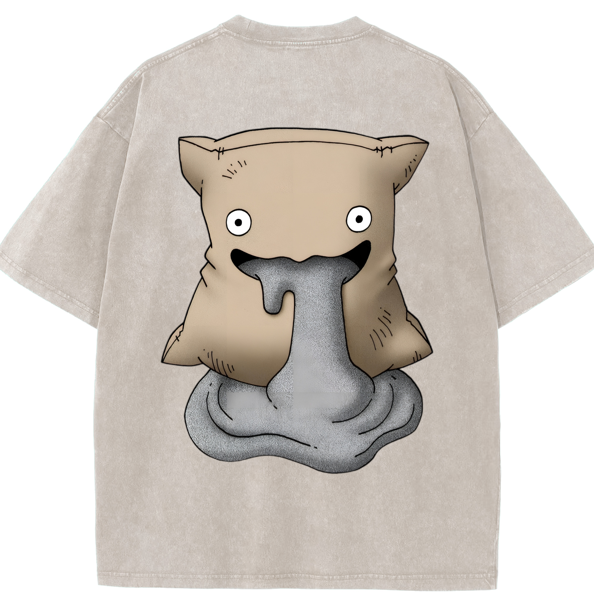 （画像用） ドラゴンクエスト Doragon Kuesuto Dragon Quest 綿100% ヴィンテージ風 半袖Tシャツ（背面プリント）