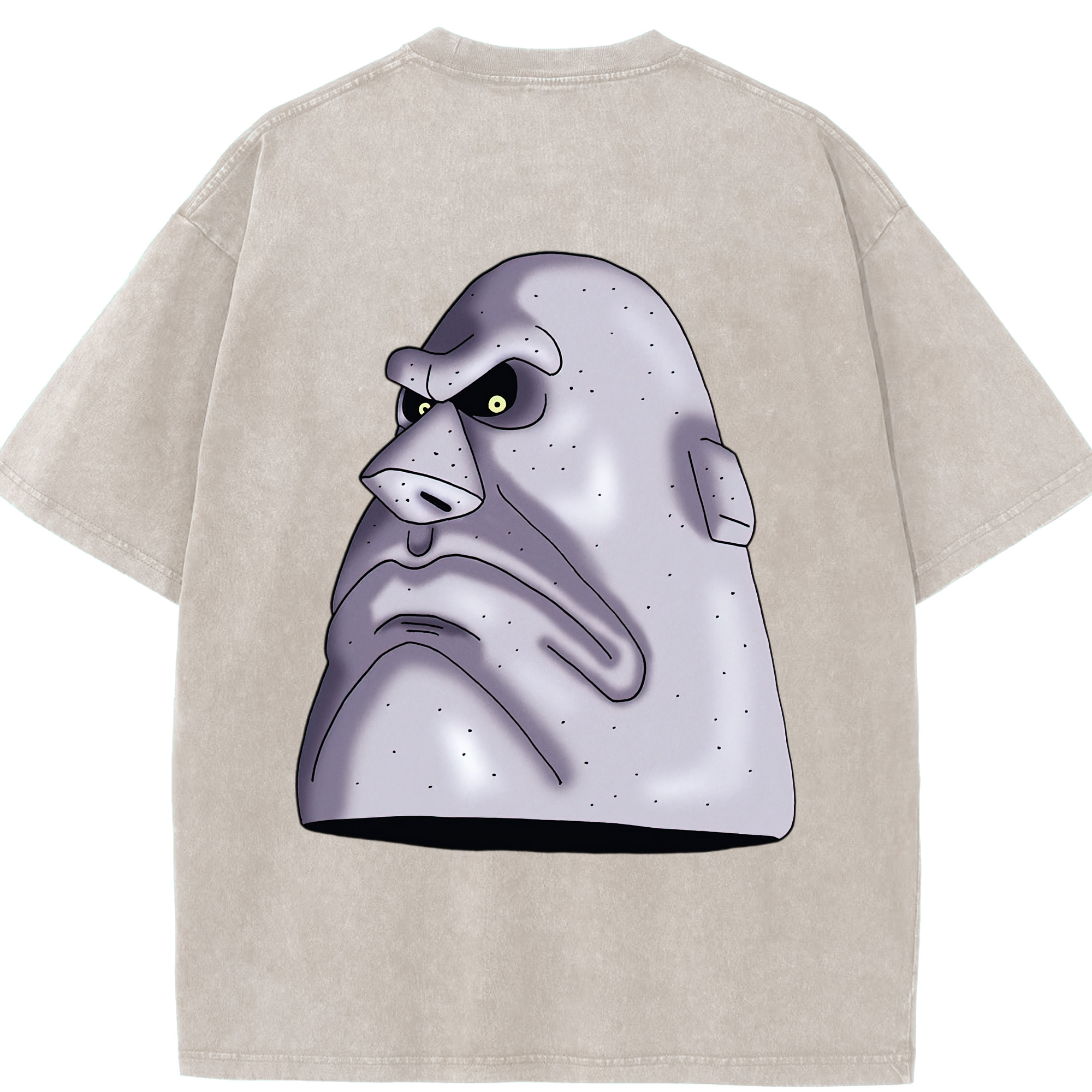 （画像用） ドラゴンクエスト Doragon Kuesuto Dragon Quest 綿100% ヴィンテージ風 半袖Tシャツ（背面プリント）