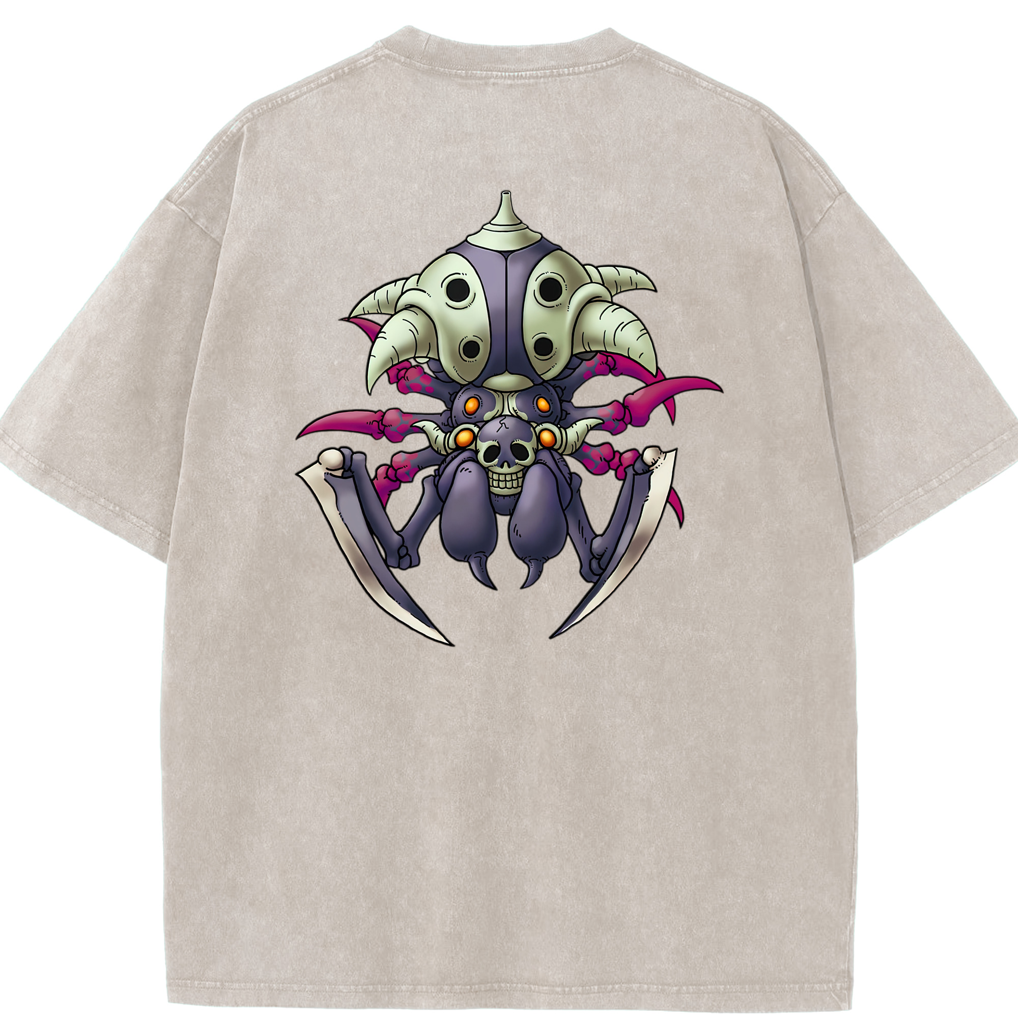 （画像用） ドラゴンクエスト Doragon Kuesuto Dragon Quest 綿100% ヴィンテージ風 半袖Tシャツ（背面プリント）
