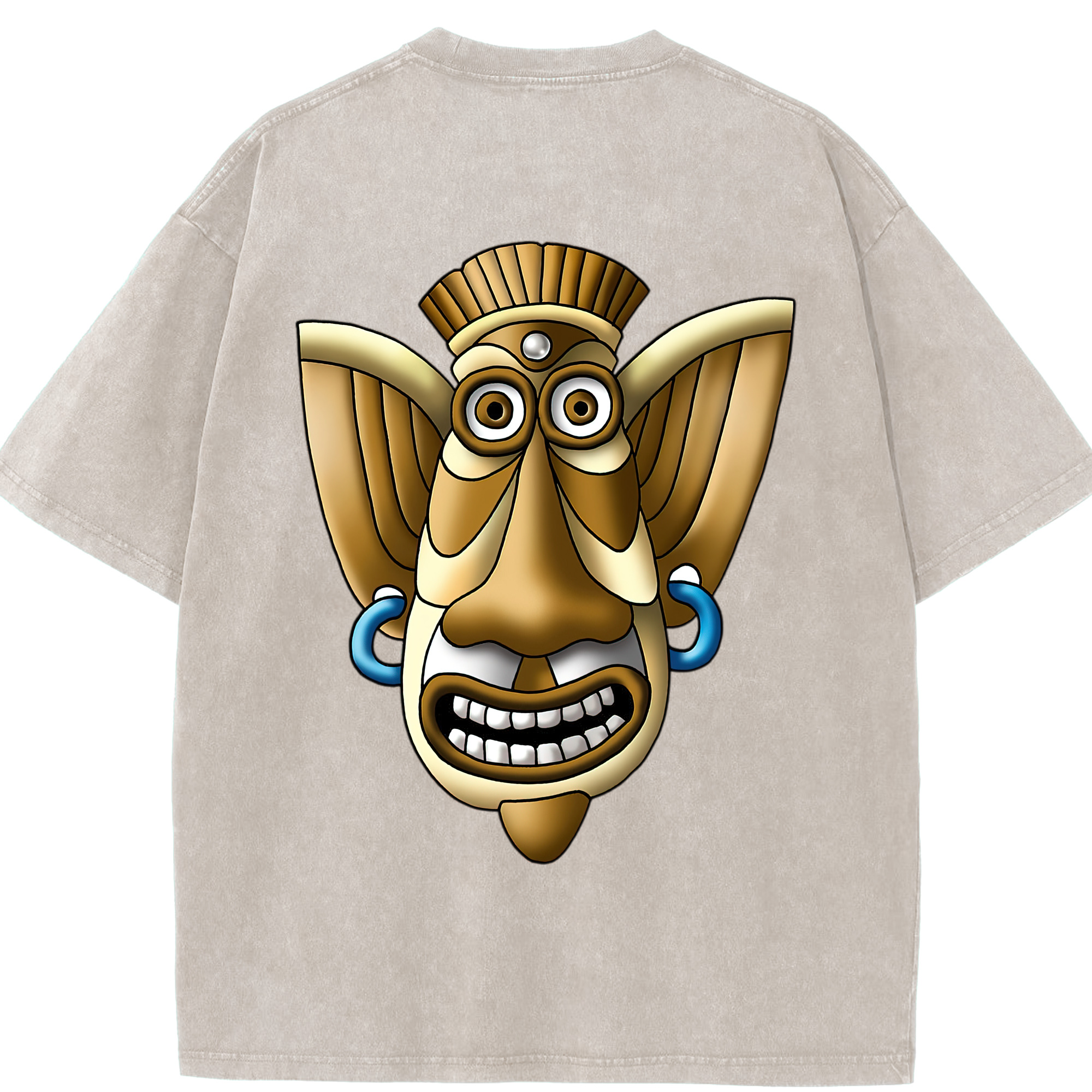 （画像用） ドラゴンクエスト Doragon Kuesuto Dragon Quest 綿100% ヴィンテージ風 半袖Tシャツ（背面プリント）