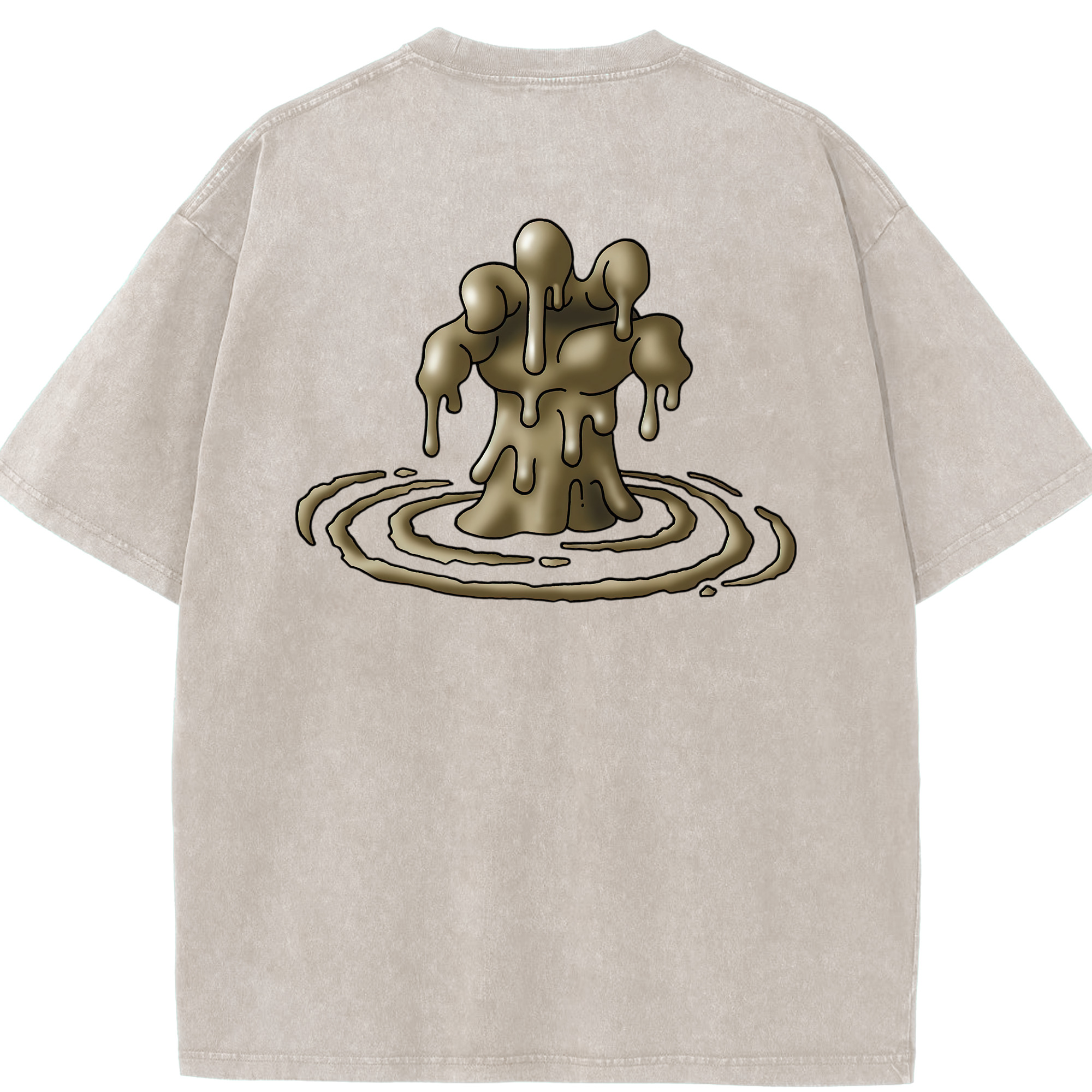 （画像用） ドラゴンクエスト Doragon Kuesuto Dragon Quest 綿100% ヴィンテージ風 半袖Tシャツ（背面プリント）