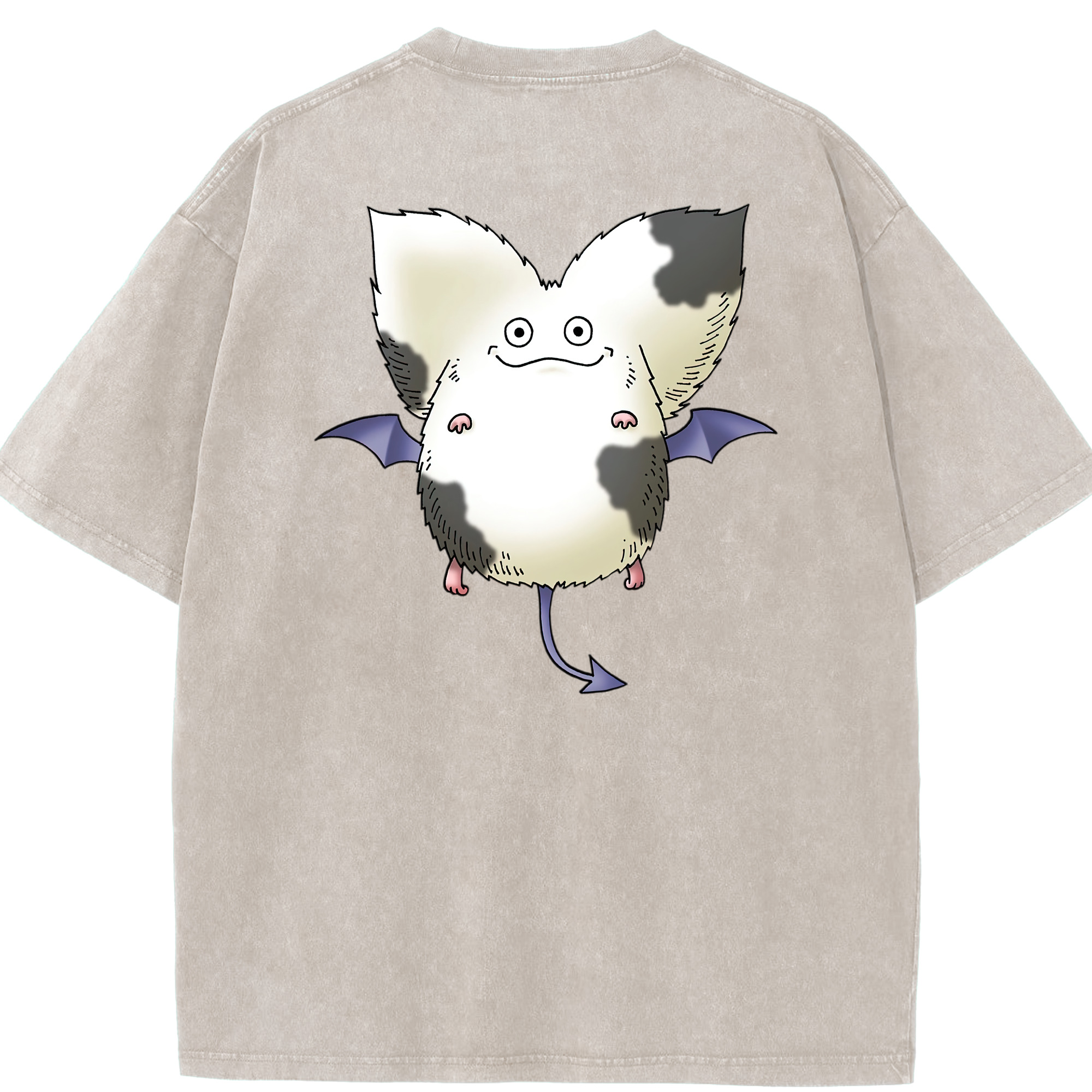 （画像用） ドラゴンクエスト Doragon Kuesuto Dragon Quest 綿100% ヴィンテージ風 半袖Tシャツ（背面プリント）
