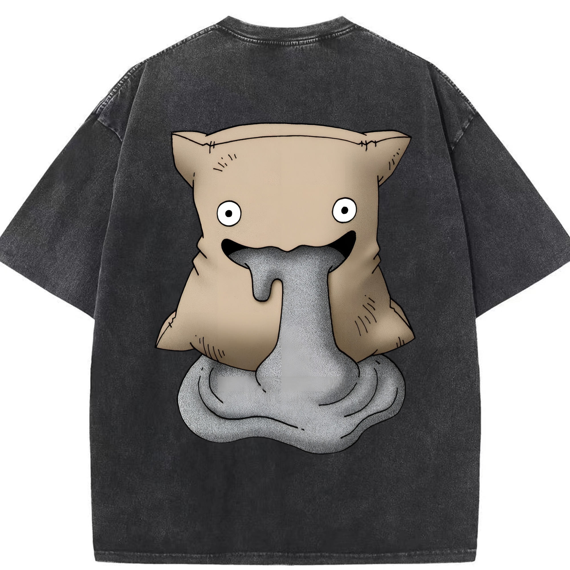 （画像用） ドラゴンクエスト Doragon Kuesuto Dragon Quest 綿100% ヴィンテージ風 半袖Tシャツ（背面プリント）