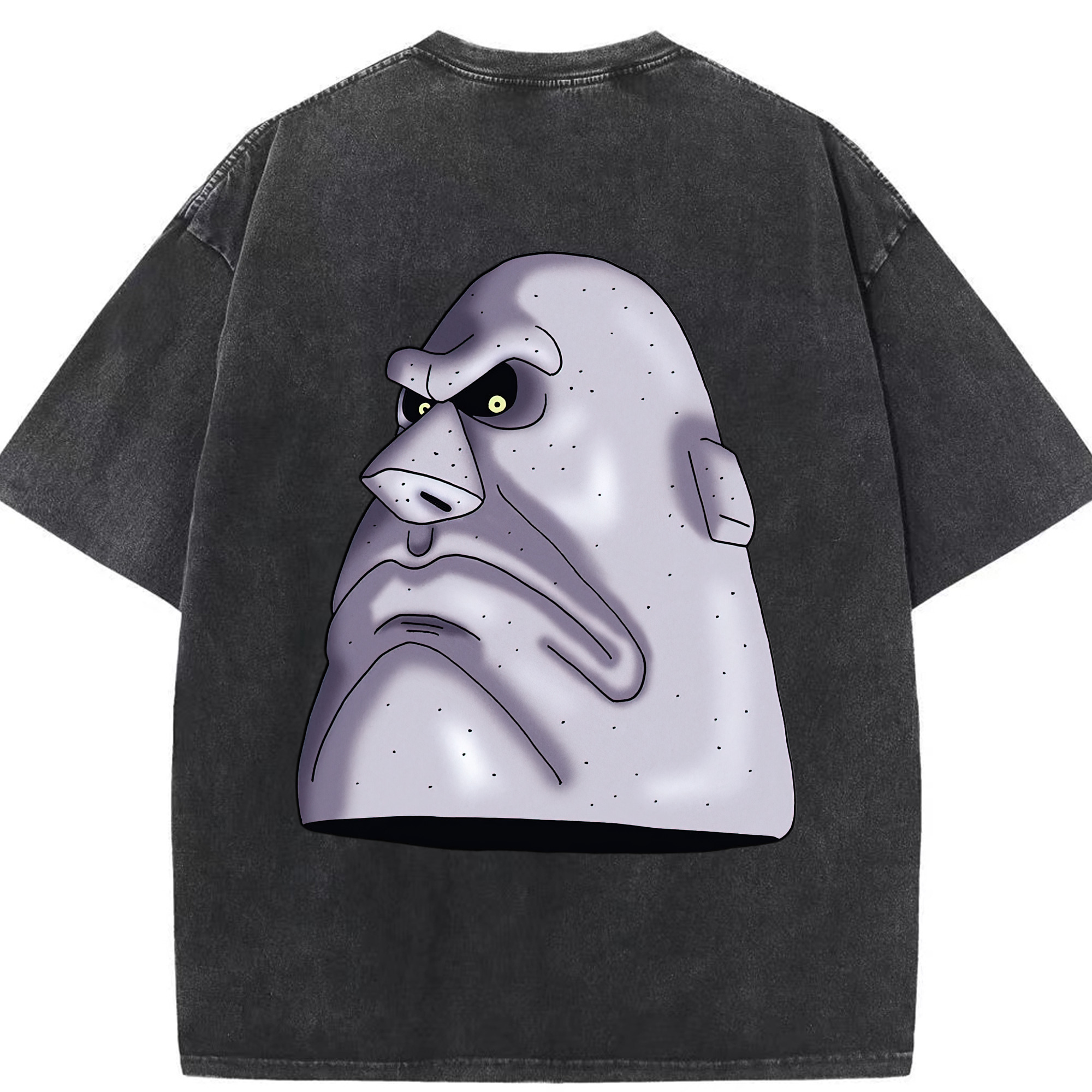 （画像用） ドラゴンクエスト Doragon Kuesuto Dragon Quest 綿100% ヴィンテージ風 半袖Tシャツ（背面プリント）