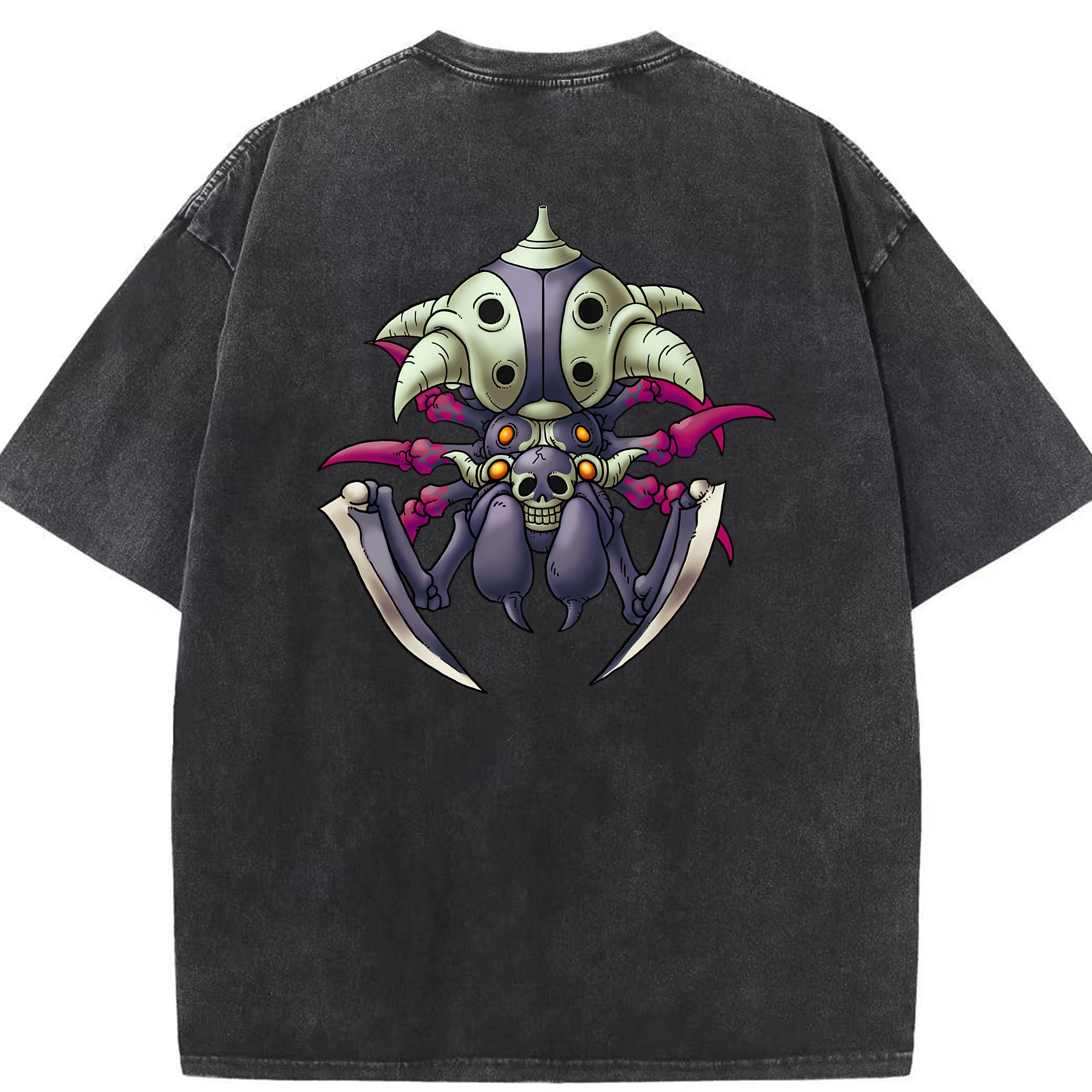 （画像用） ドラゴンクエスト Doragon Kuesuto Dragon Quest 綿100% ヴィンテージ風 半袖Tシャツ（背面プリント）