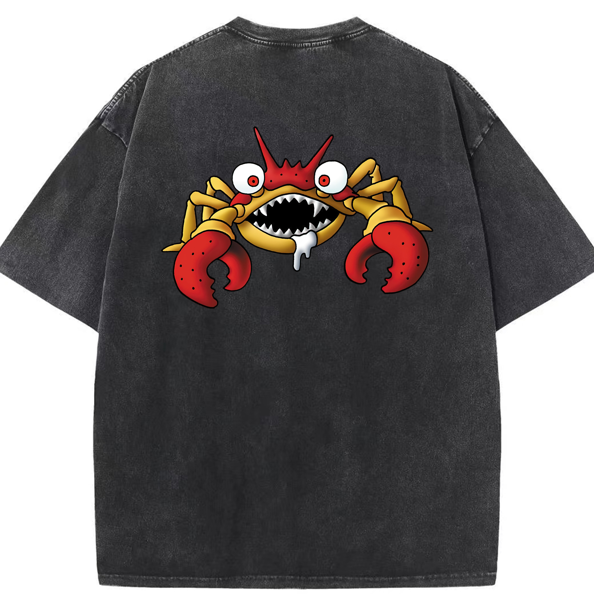 （画像用） ドラゴンクエスト Doragon Kuesuto Dragon Quest 綿100% ヴィンテージ風 半袖Tシャツ（背面プリント）