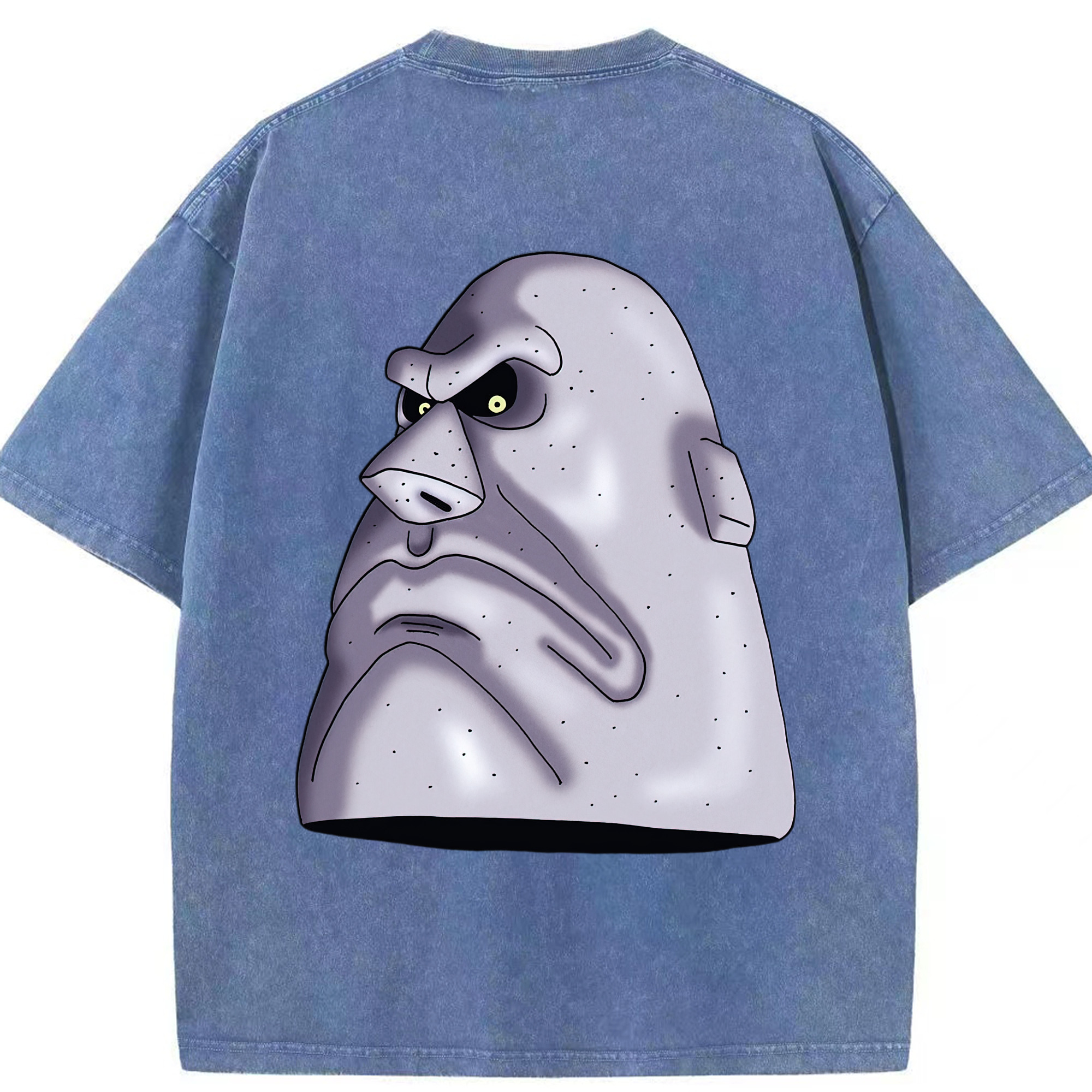 （画像用） ドラゴンクエスト Doragon Kuesuto Dragon Quest 綿100% ヴィンテージ風 半袖Tシャツ（背面プリント）
