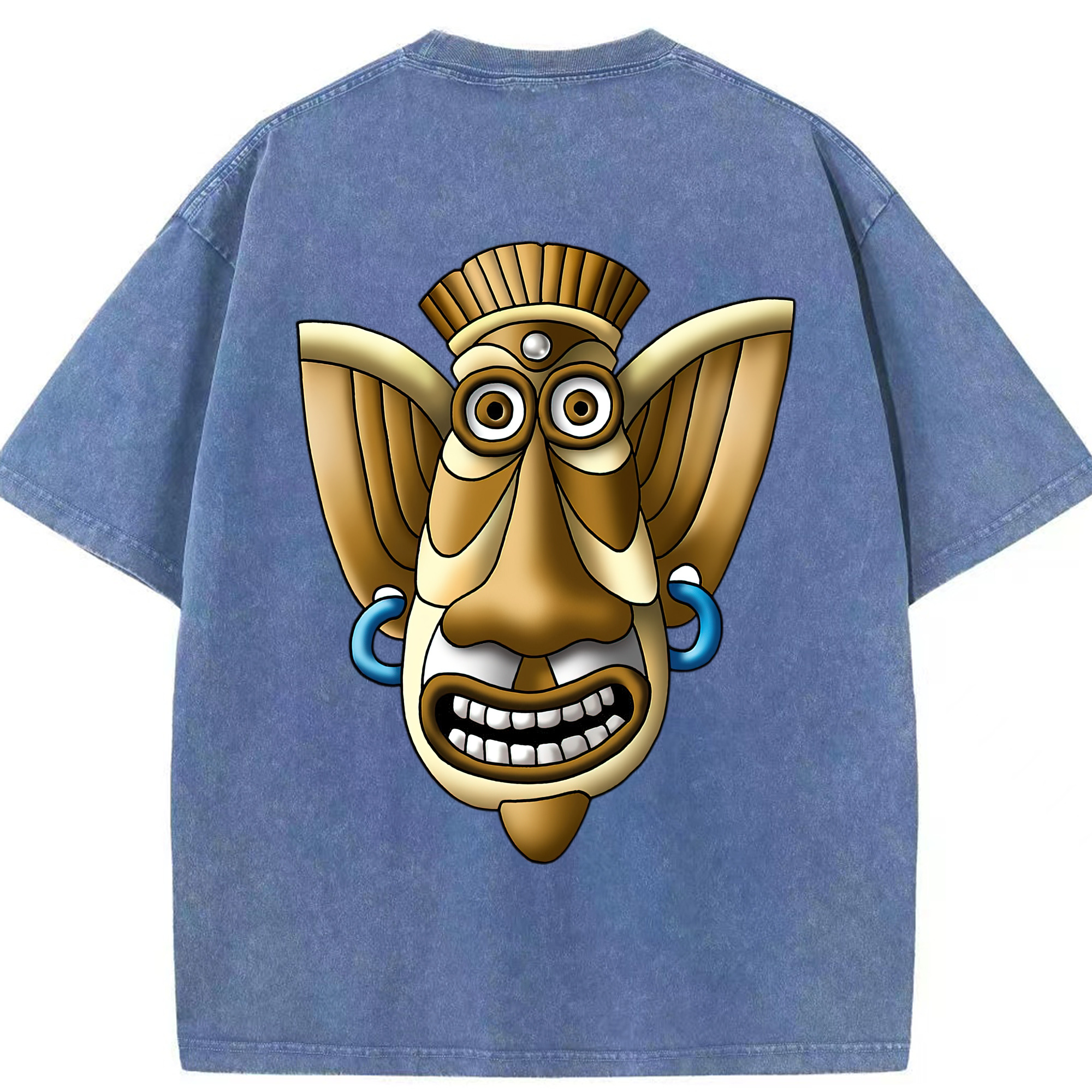 （画像用） ドラゴンクエスト Doragon Kuesuto Dragon Quest 綿100% ヴィンテージ風 半袖Tシャツ（背面プリント）