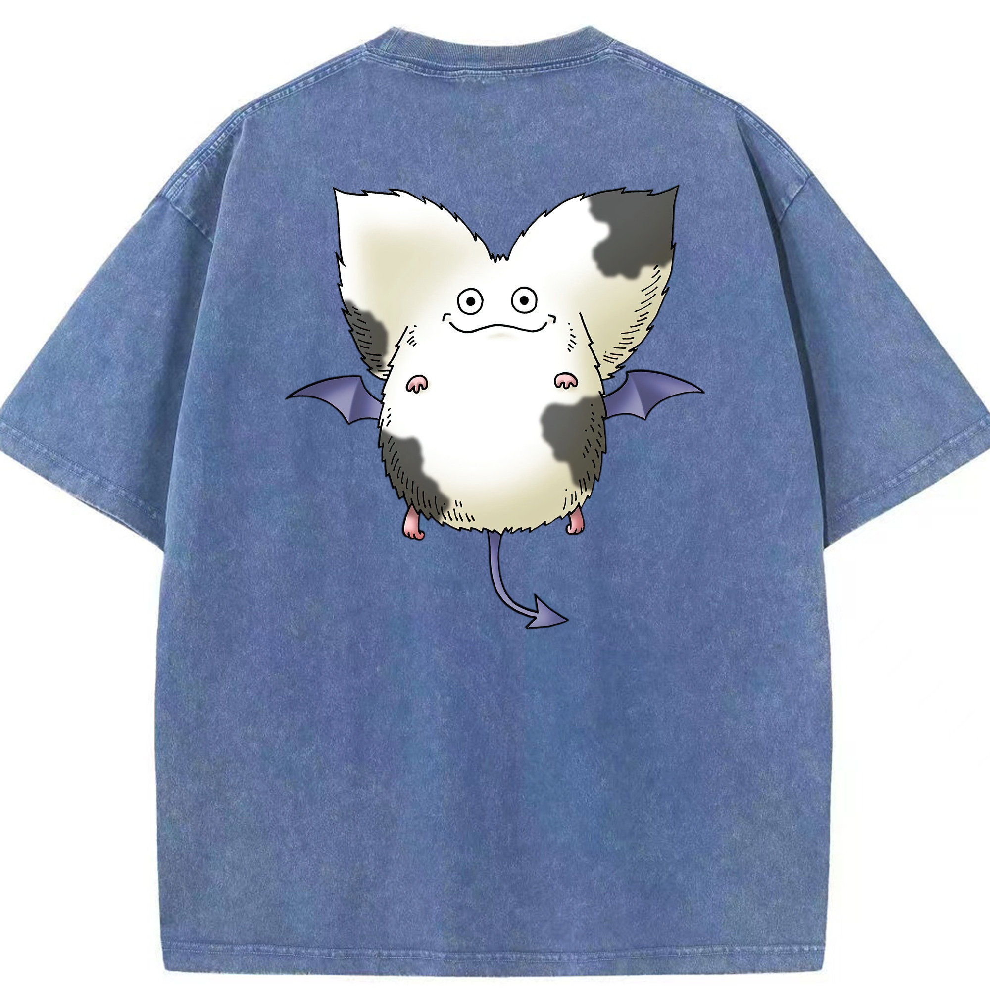 （画像用） ドラゴンクエスト Doragon Kuesuto Dragon Quest 綿100% ヴィンテージ風 半袖Tシャツ（背面プリント）